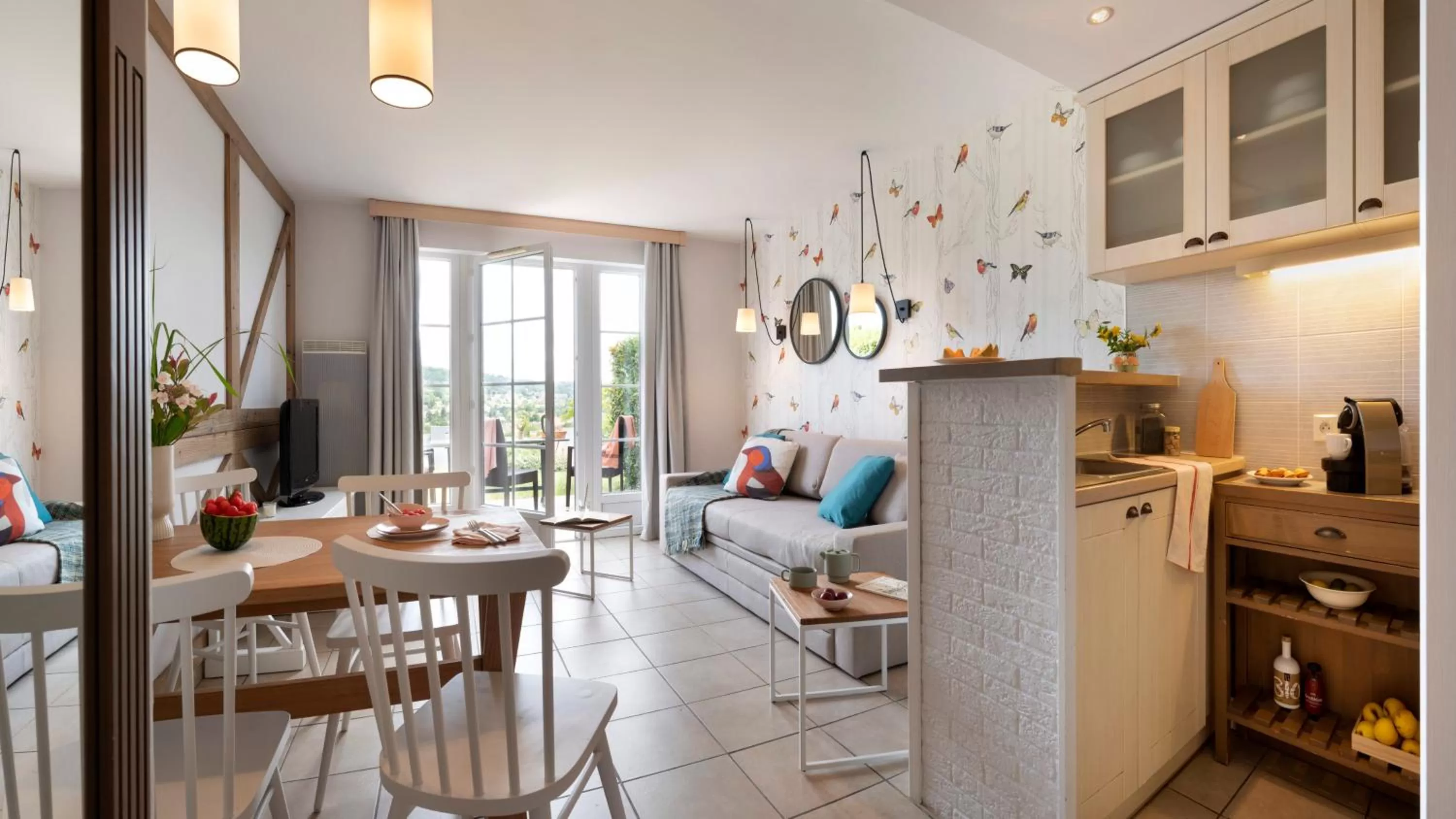 Patio in Pierre & Vacances Premium Residence & Spa Houlgate