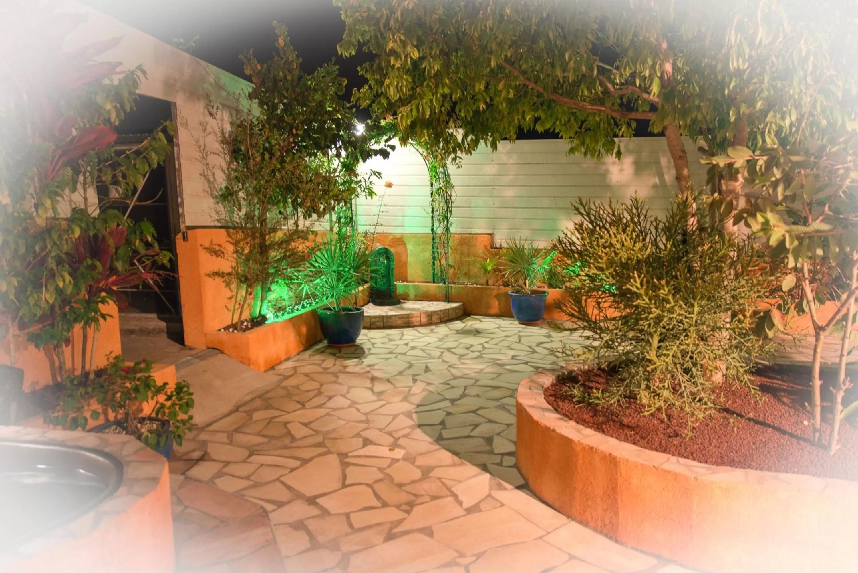 Patio in La Résidence des Caféiers - Le Tampon