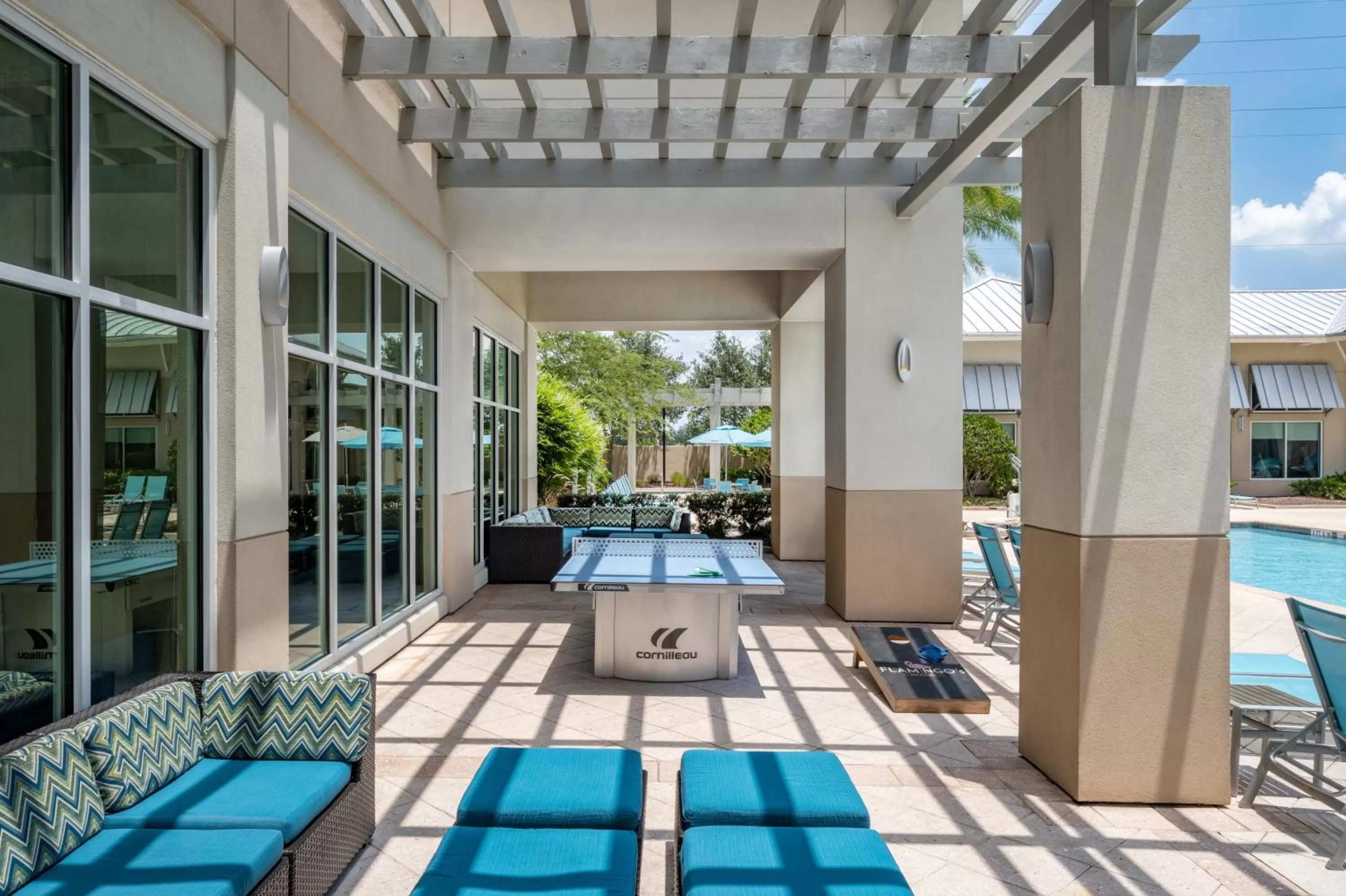 Table tennis in TownePlace Suites Orlando at FLAMINGO CROSSINGS Town Center, Western Entrance