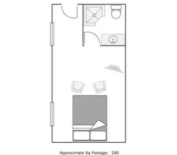 Floor Plan in Mine and Farm, The Inn at Guerneville, CA