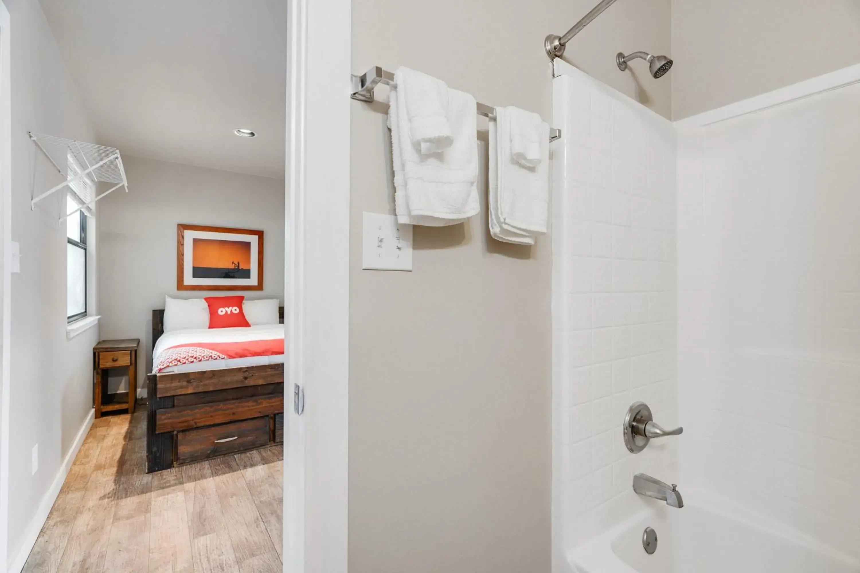 Bathroom, Bed in The Resource Inn -Big Lake TX Bathroom, Bed in The Resource Inn -Big Lake TX