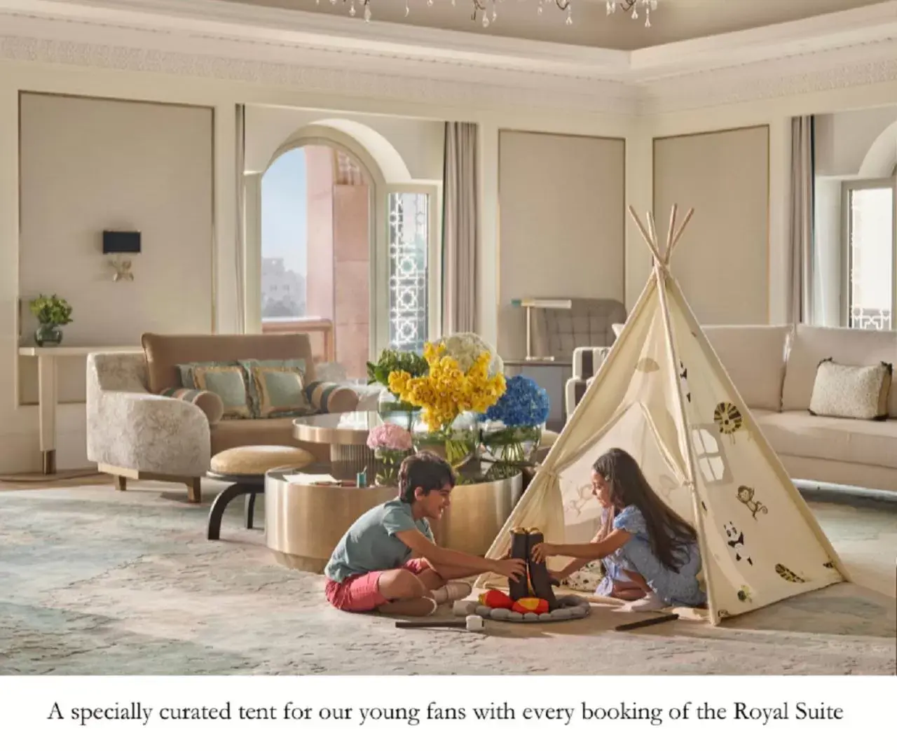 Living room in Emirates Palace Mandarin Oriental, Abu Dhabi