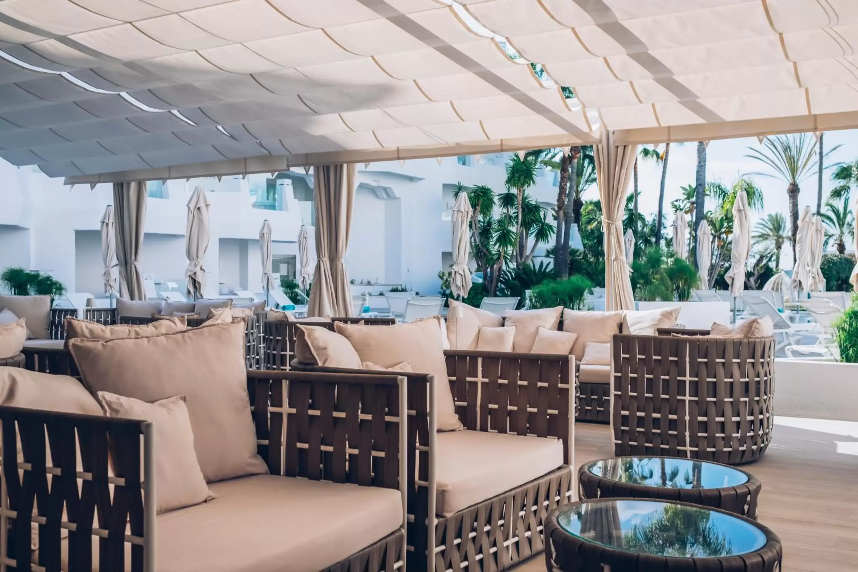 Lounge or bar, Restaurant/Places to Eat in Iberostar Selection Marbella Coral Beach