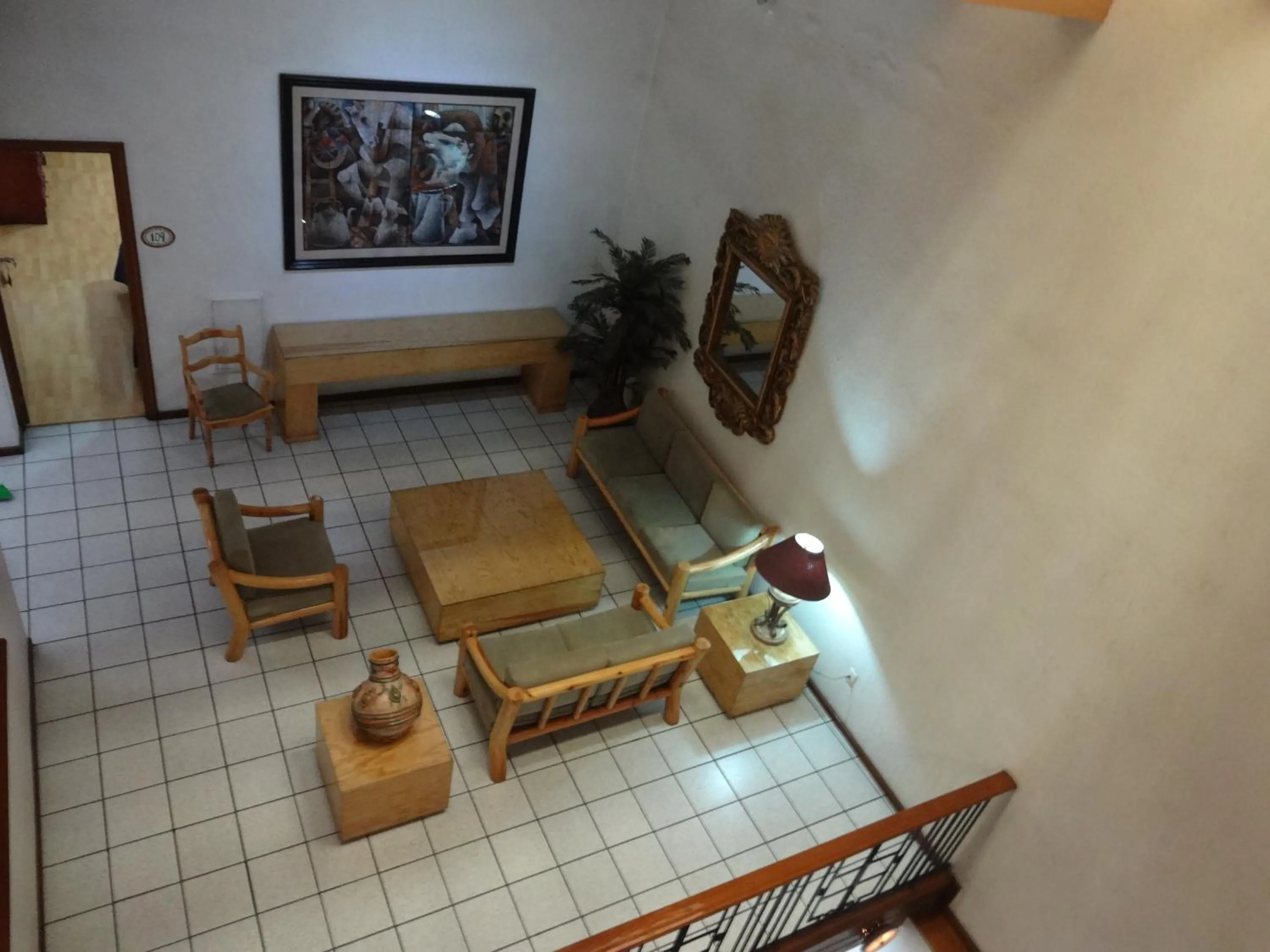 Seating area in Hotel Gala Oaxaca