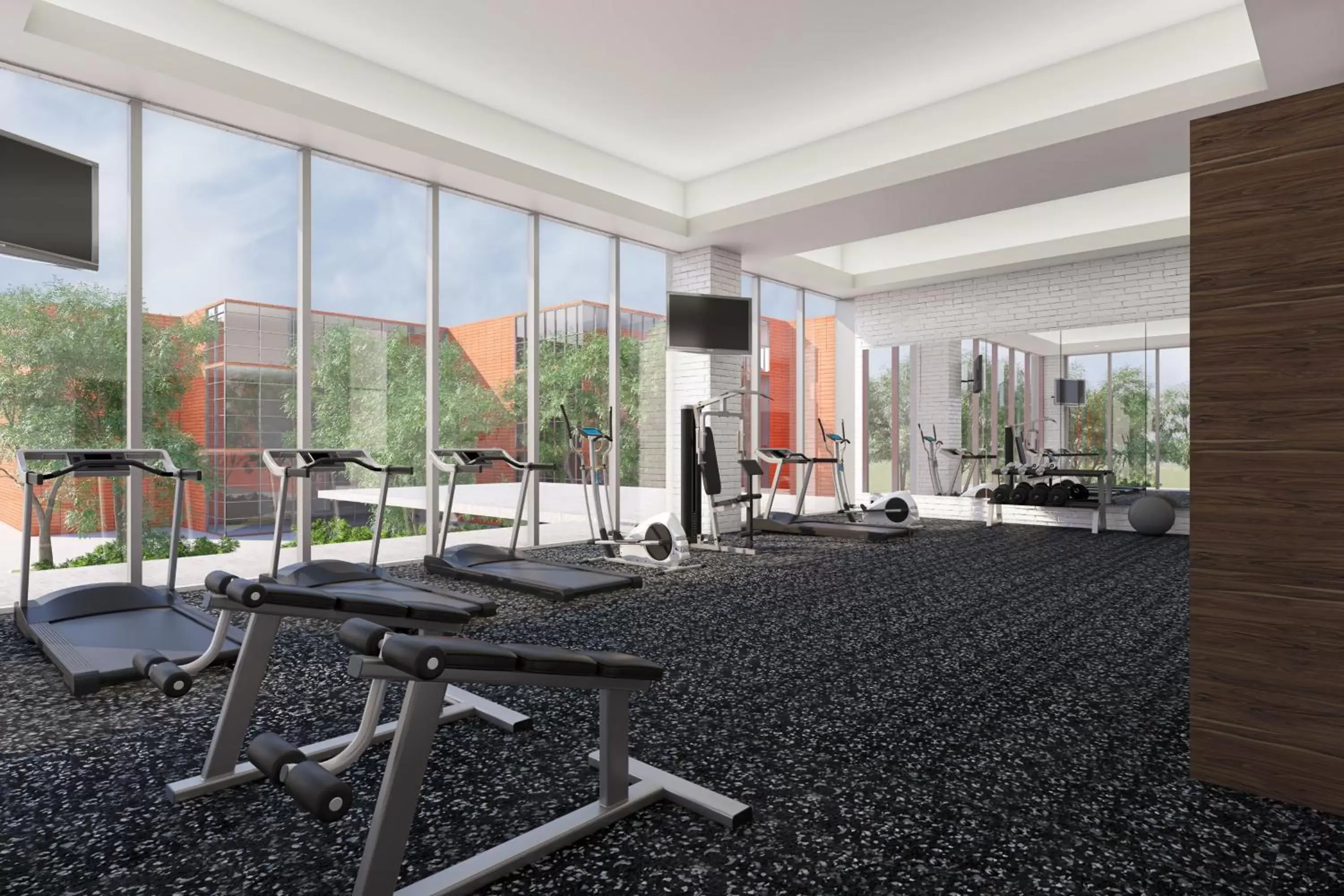 Fitness centre/facilities in Culiacan Marriott Hotel