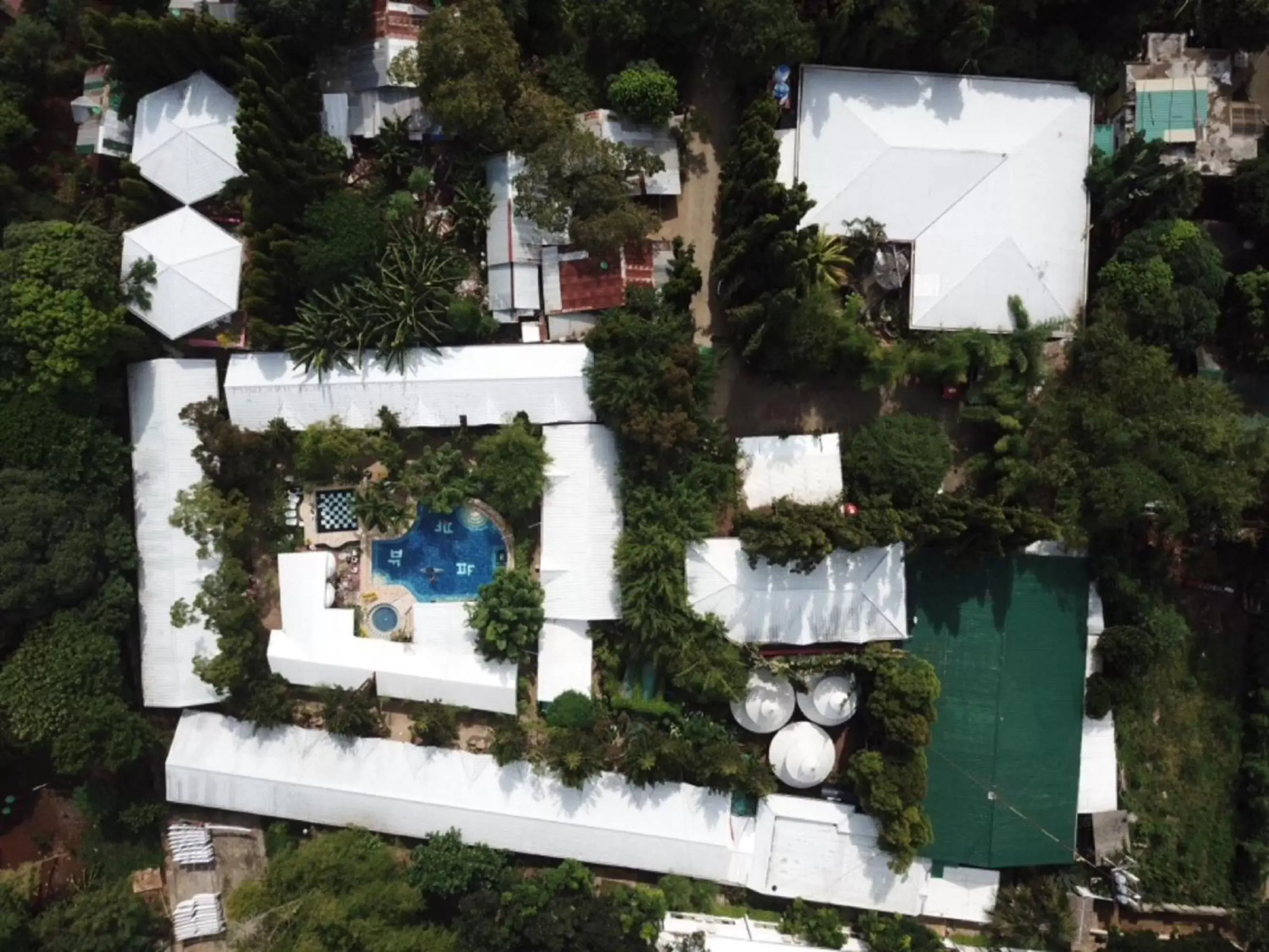 Bird's eye view in Deep Forest Garden Hotel Bird's eye view in Deep Forest Garden Hotel