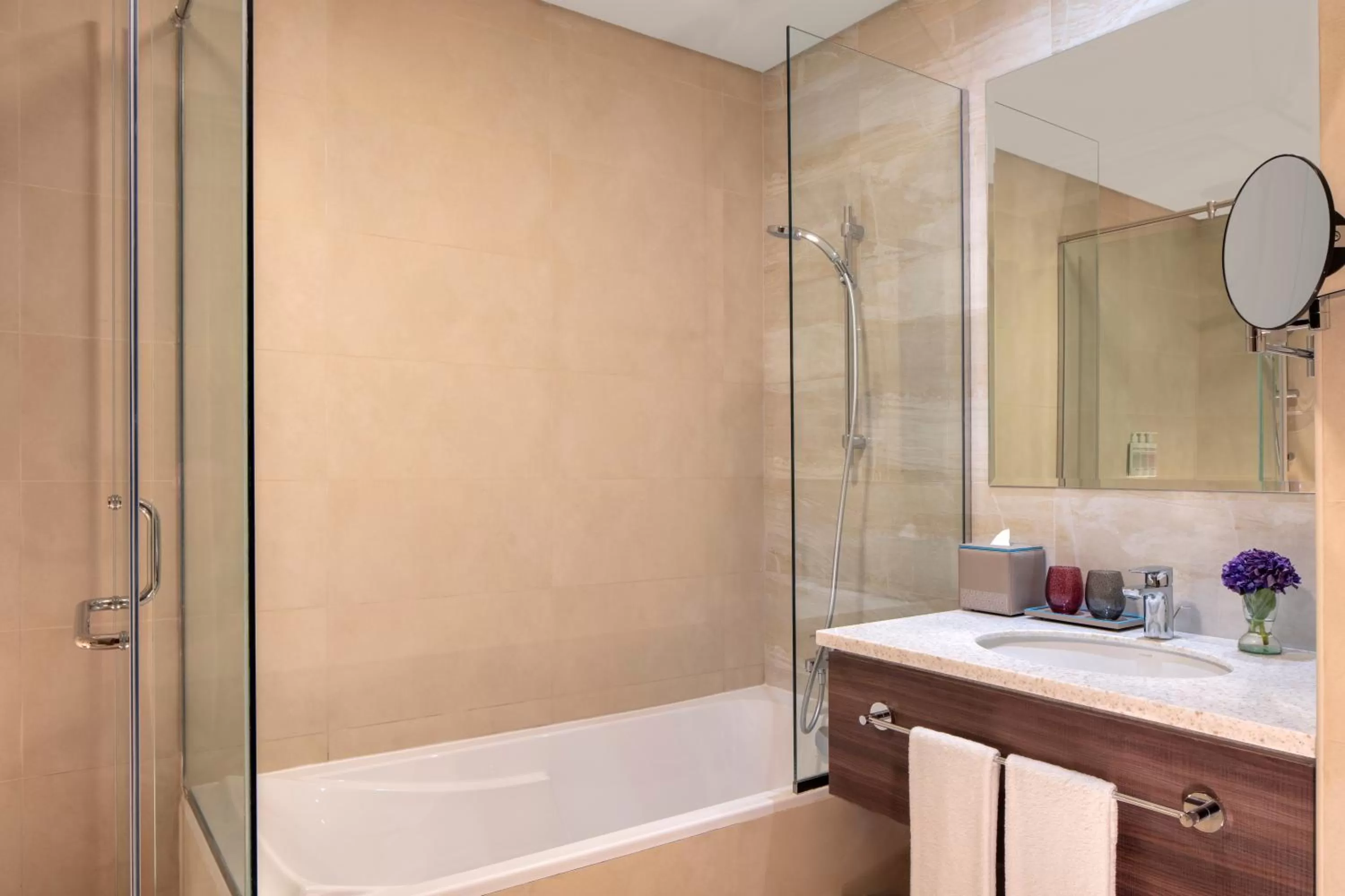 Shower in Avani Plus Palm View Dubai Hotel & Suites