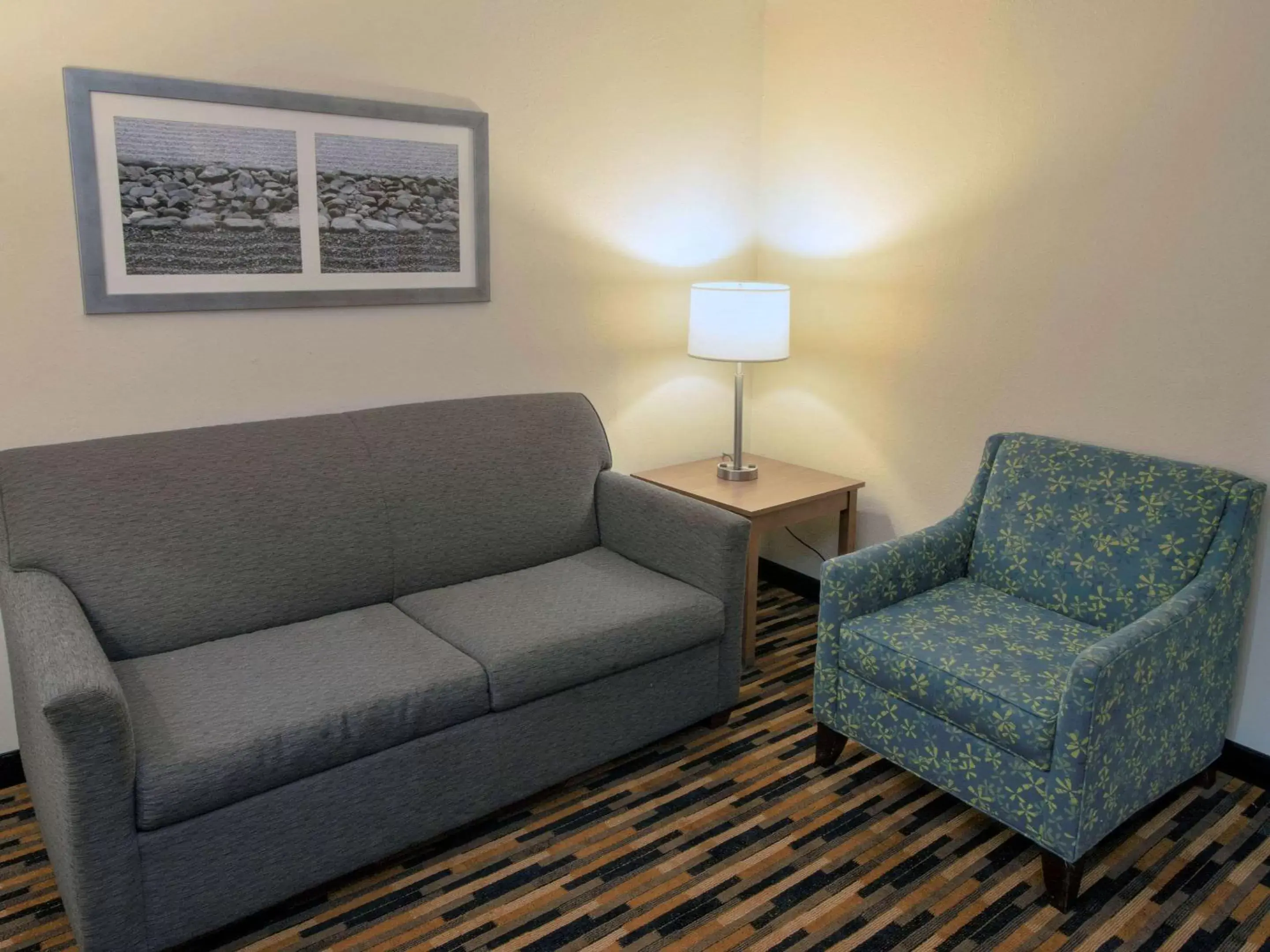 Living room, Seating Area in Quality Suites Lake Wright Norfolk Airport