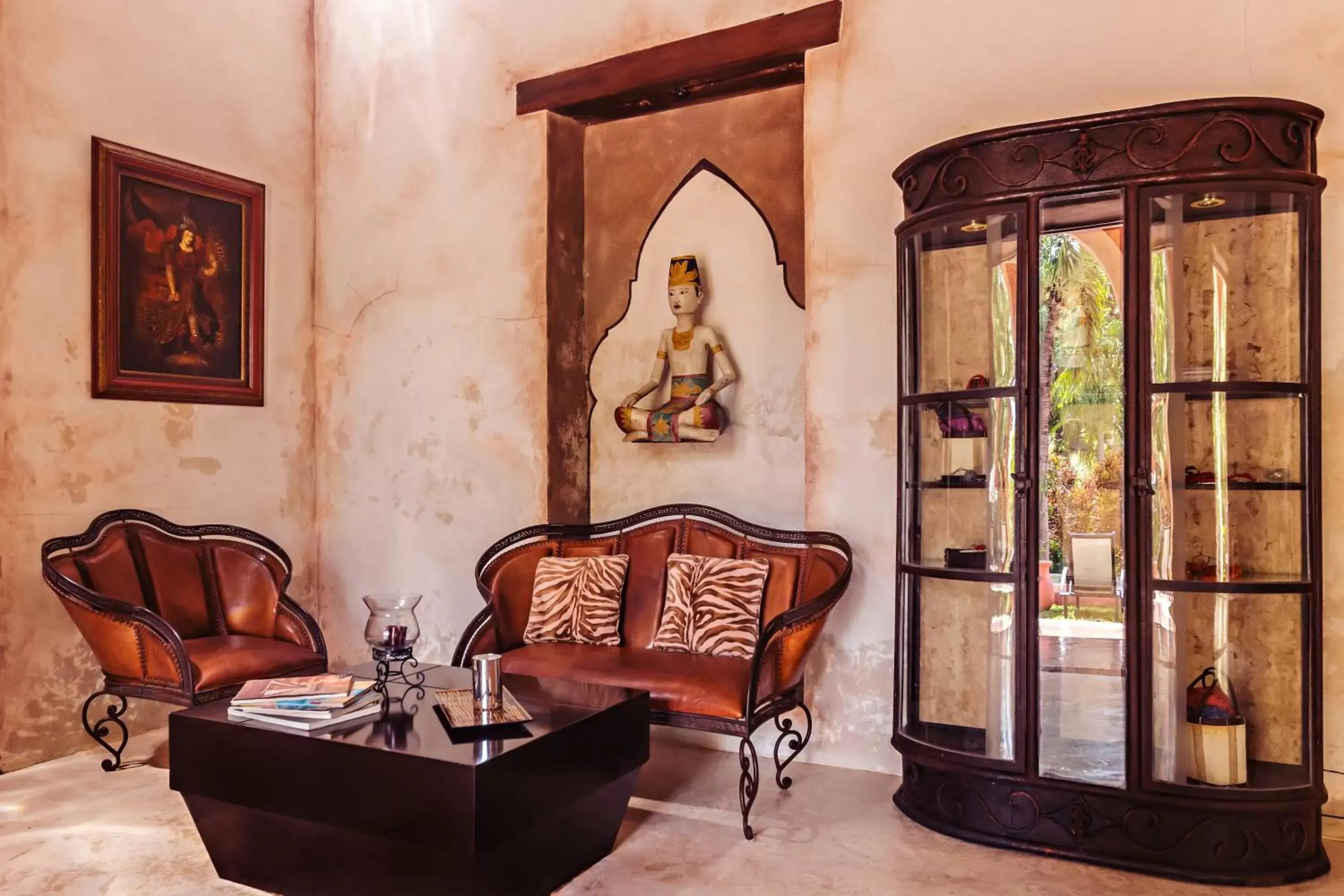 Living room, Seating Area in Hacienda Sacnicte