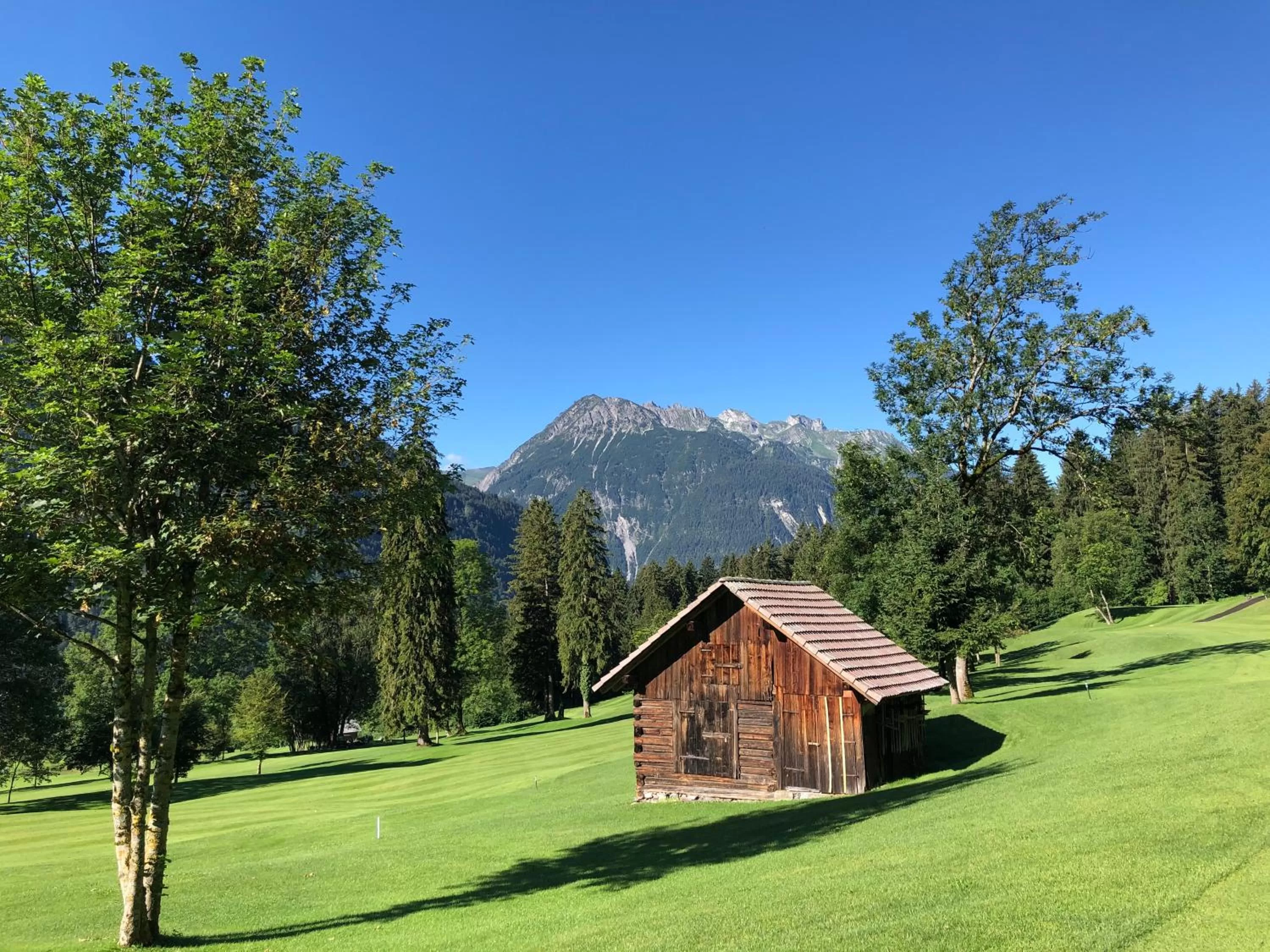 Golfcourse in Hotel Vitalquelle Montafon