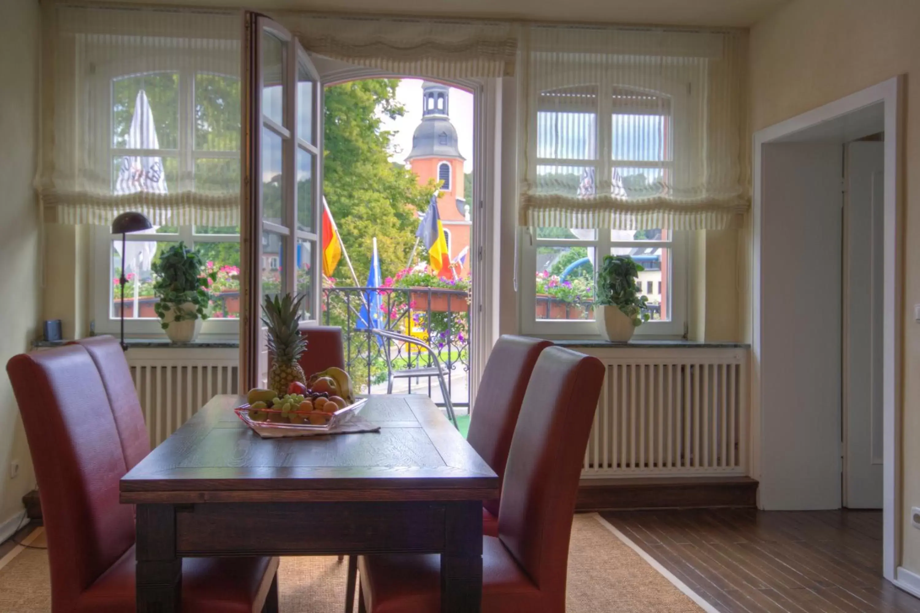 Balcony/Terrace, Dining Area in Hotel Zum Goldenen Stern