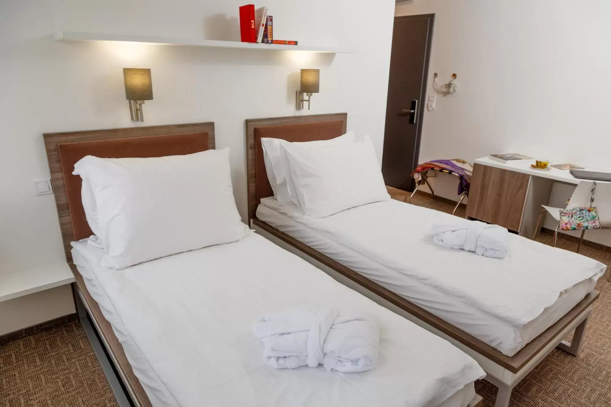 Bed in Skyhotel Prague Bed in Skyhotel Prague