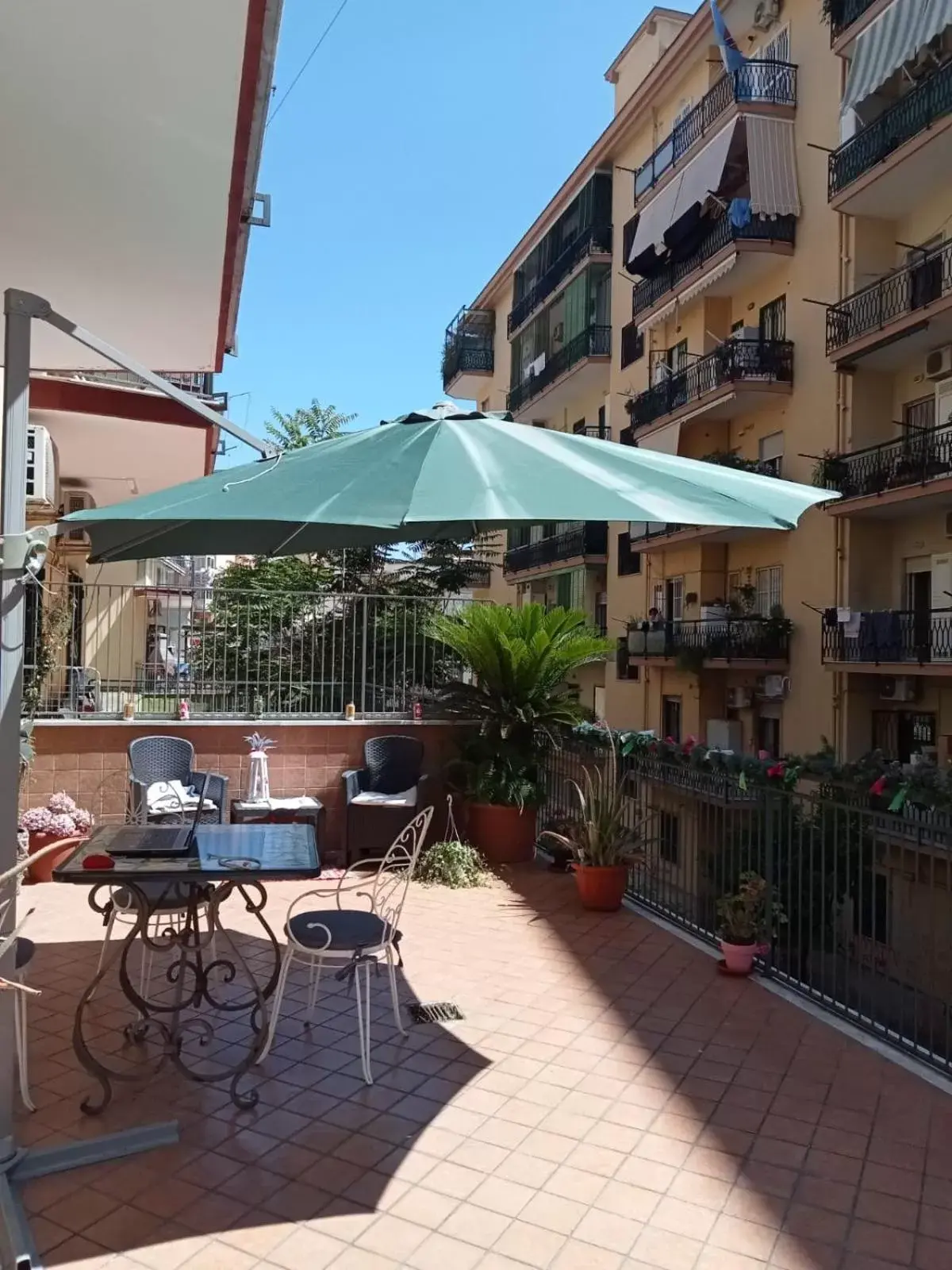 Balcony/Terrace, Restaurant/Places to Eat in La Terrazza di Monica & Teresa