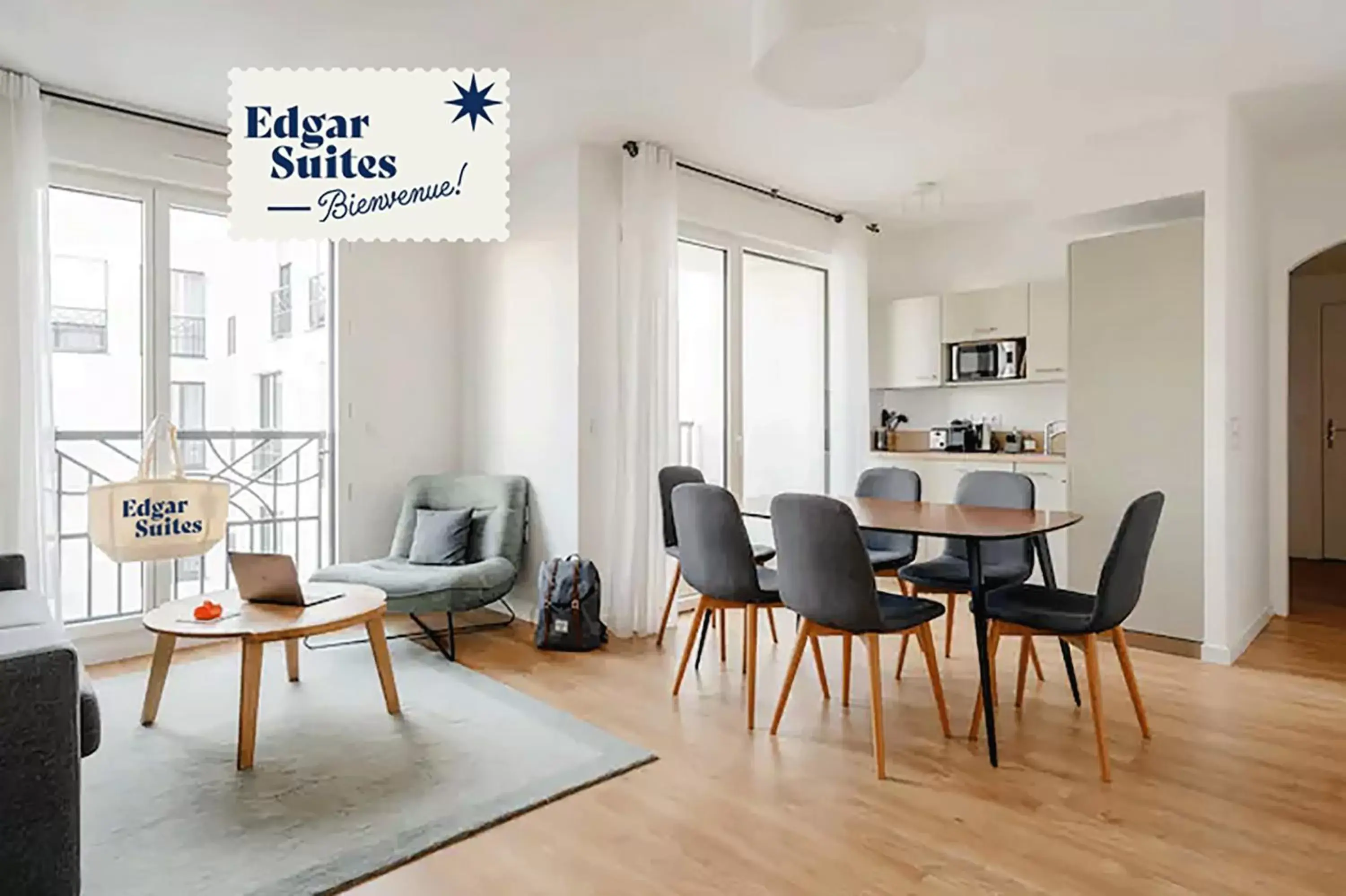 Dining area, Seating Area in Edgar Suites Châtillon