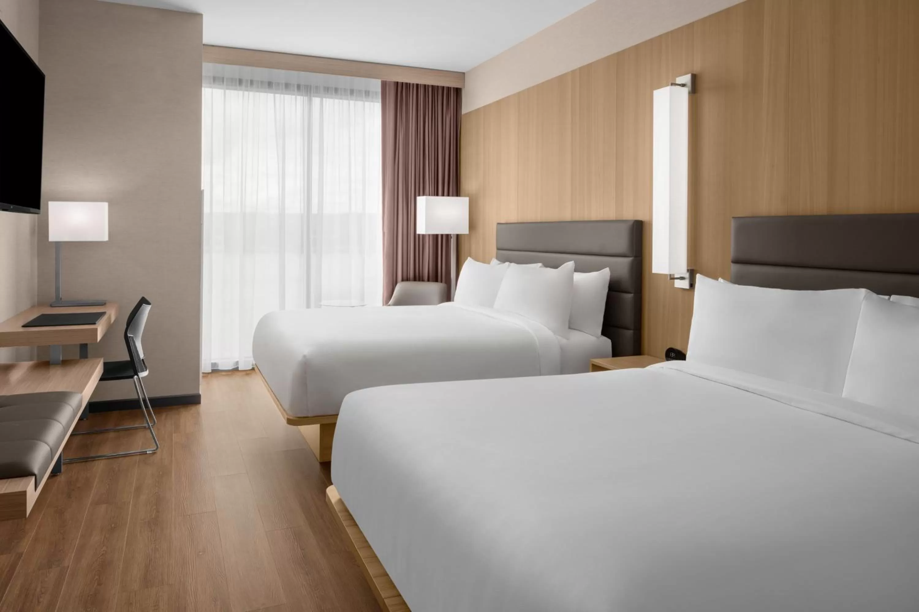 Photo of the whole room, Bed in AC Hotel by Marriott Vancouver Waterfront