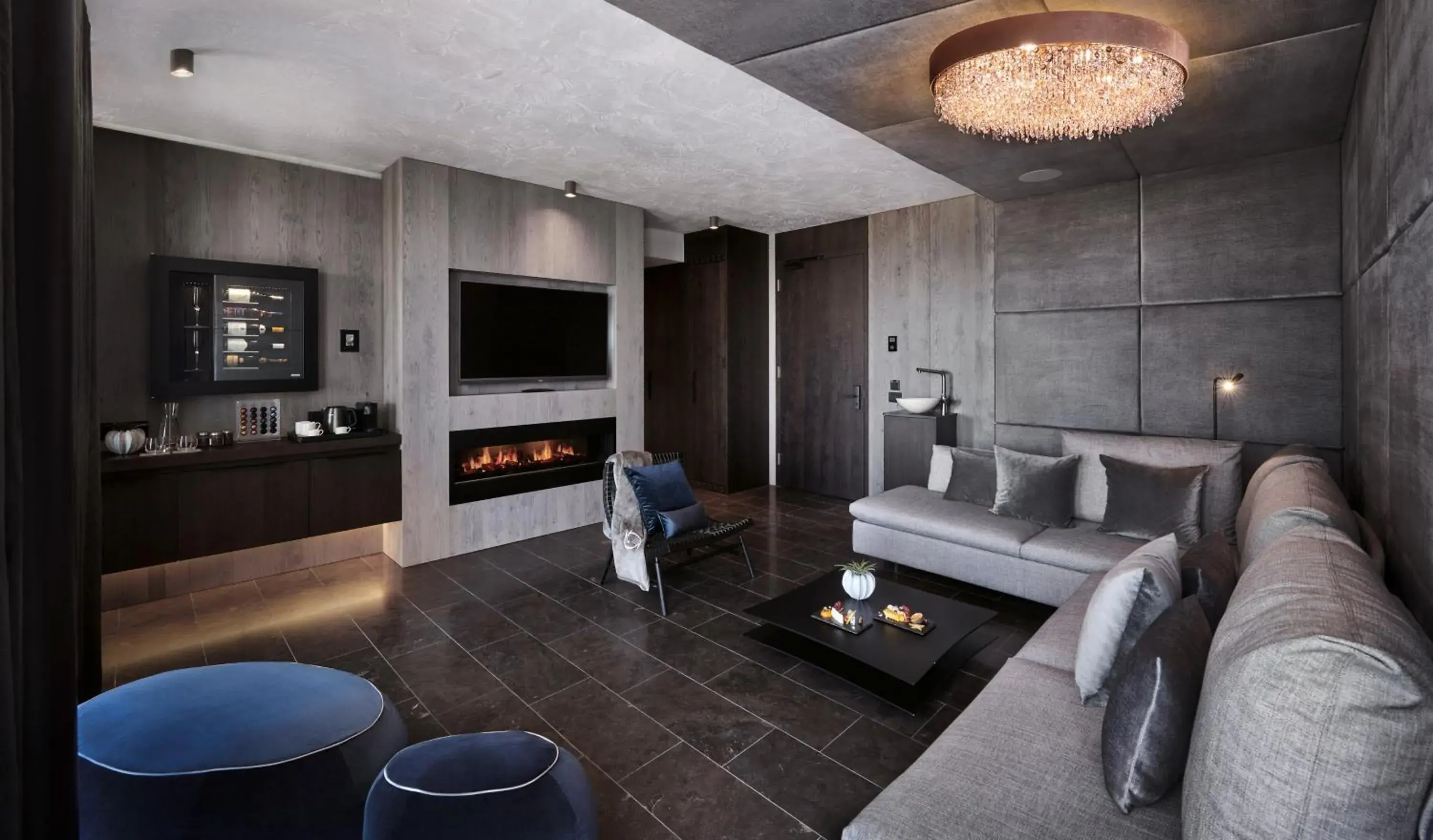 TV and multimedia, Seating Area in Quellenhof Luxury Resort Lazise