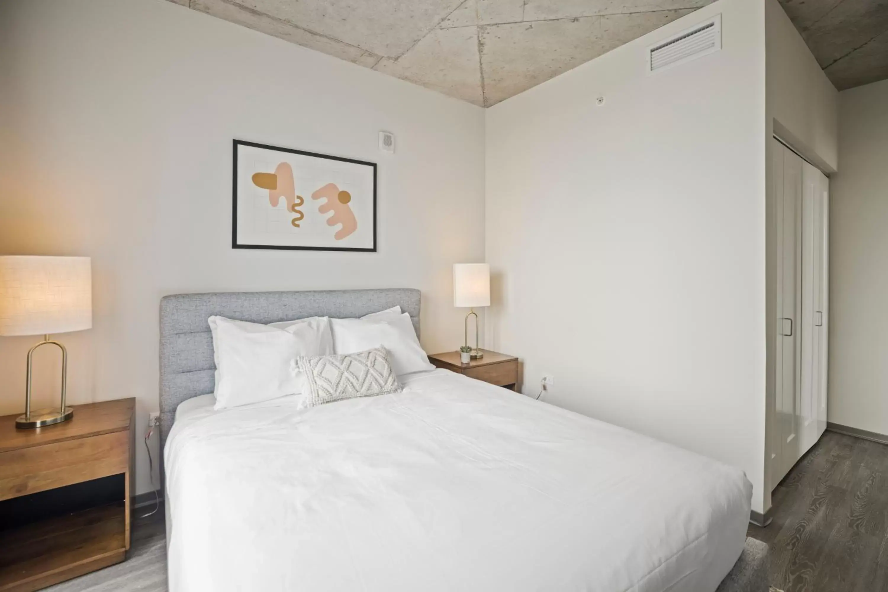 Bedroom, Bed in Placemakr Premier SoBro Bedroom, Bed in Placemakr Premier SoBro