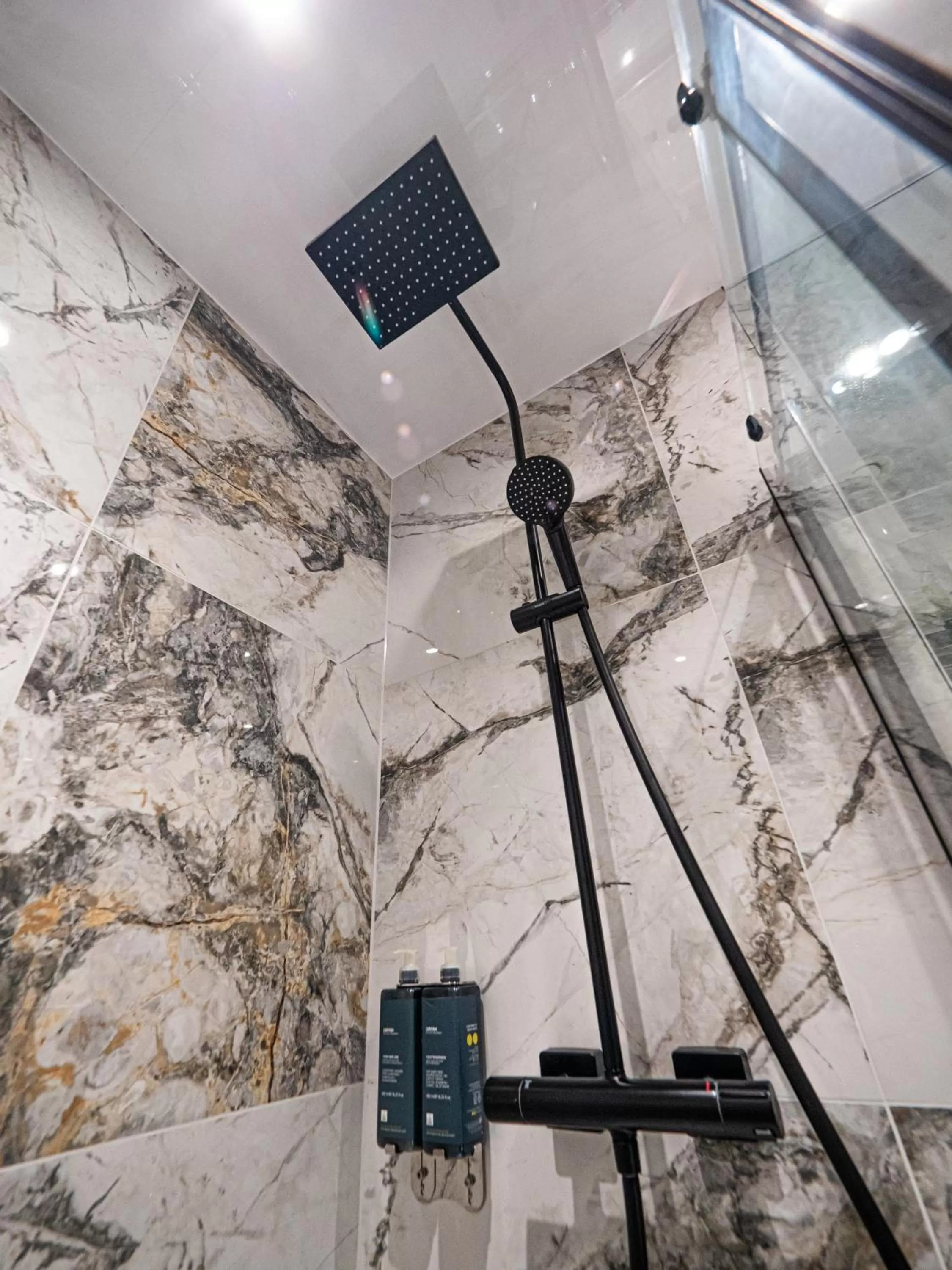 Shower in Hyde Park Green