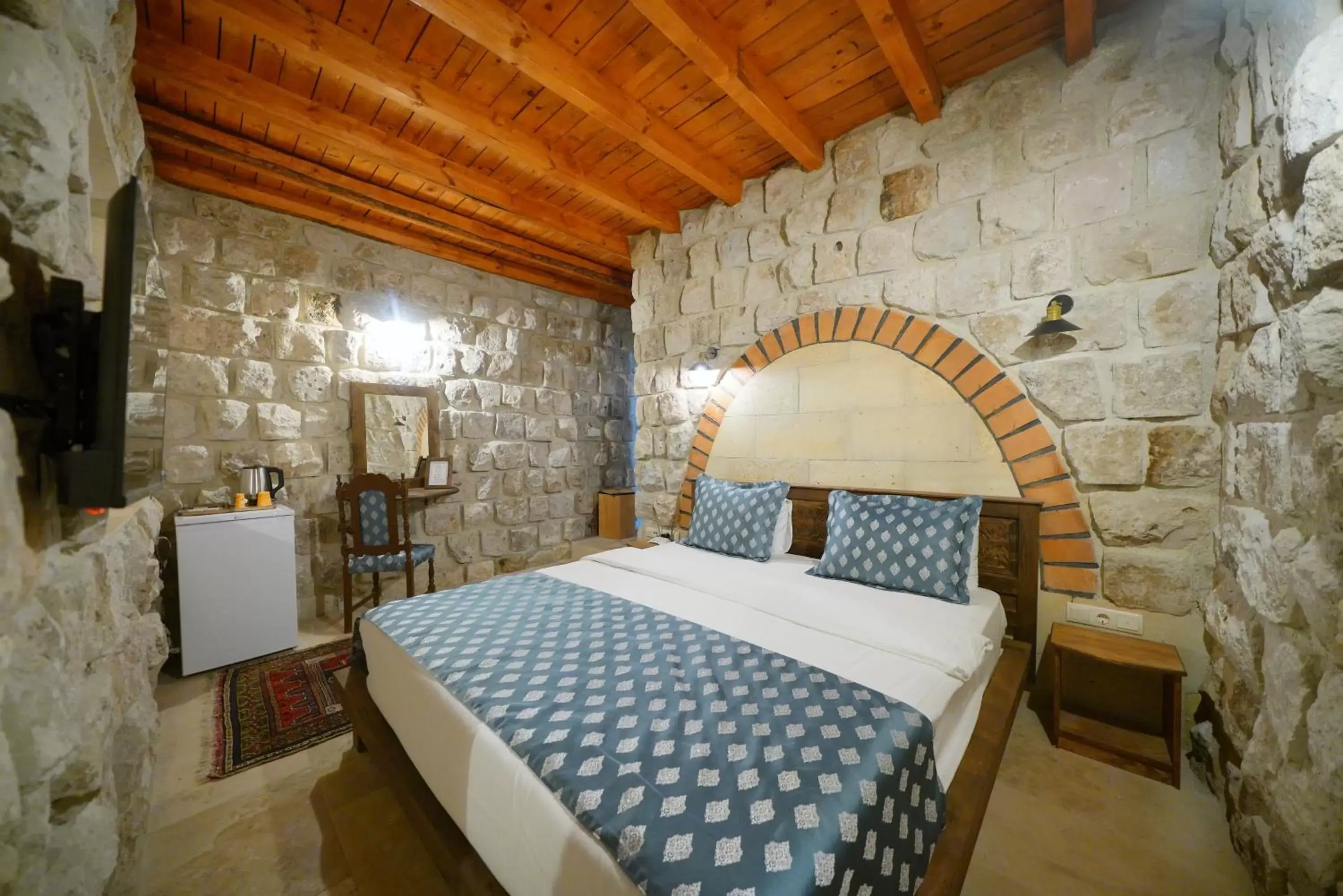 Bedroom, Bed in Cappadocia Nar Cave House & Hot Swimming Pool