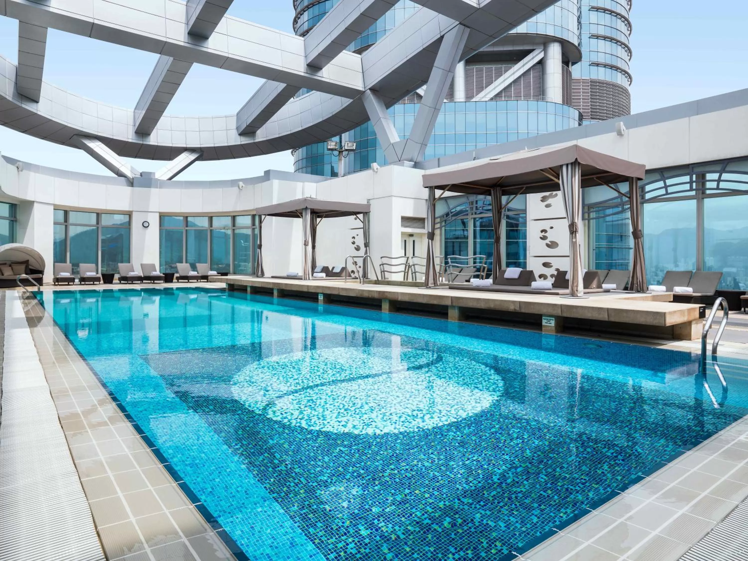 Swimming pool in Cordis, Hong Kong