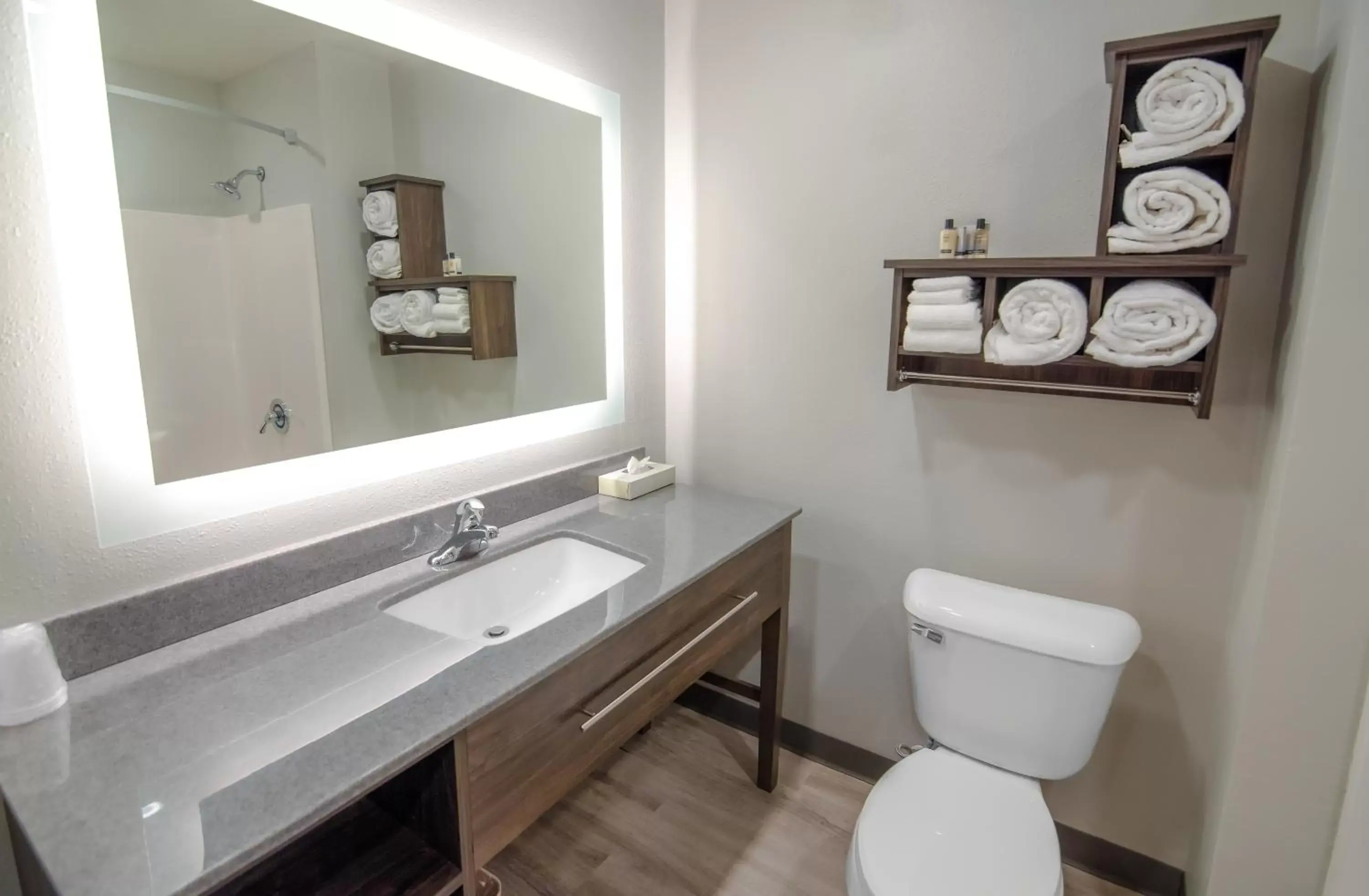 Shower, Bathroom in My Place Hotel-Midland, TX