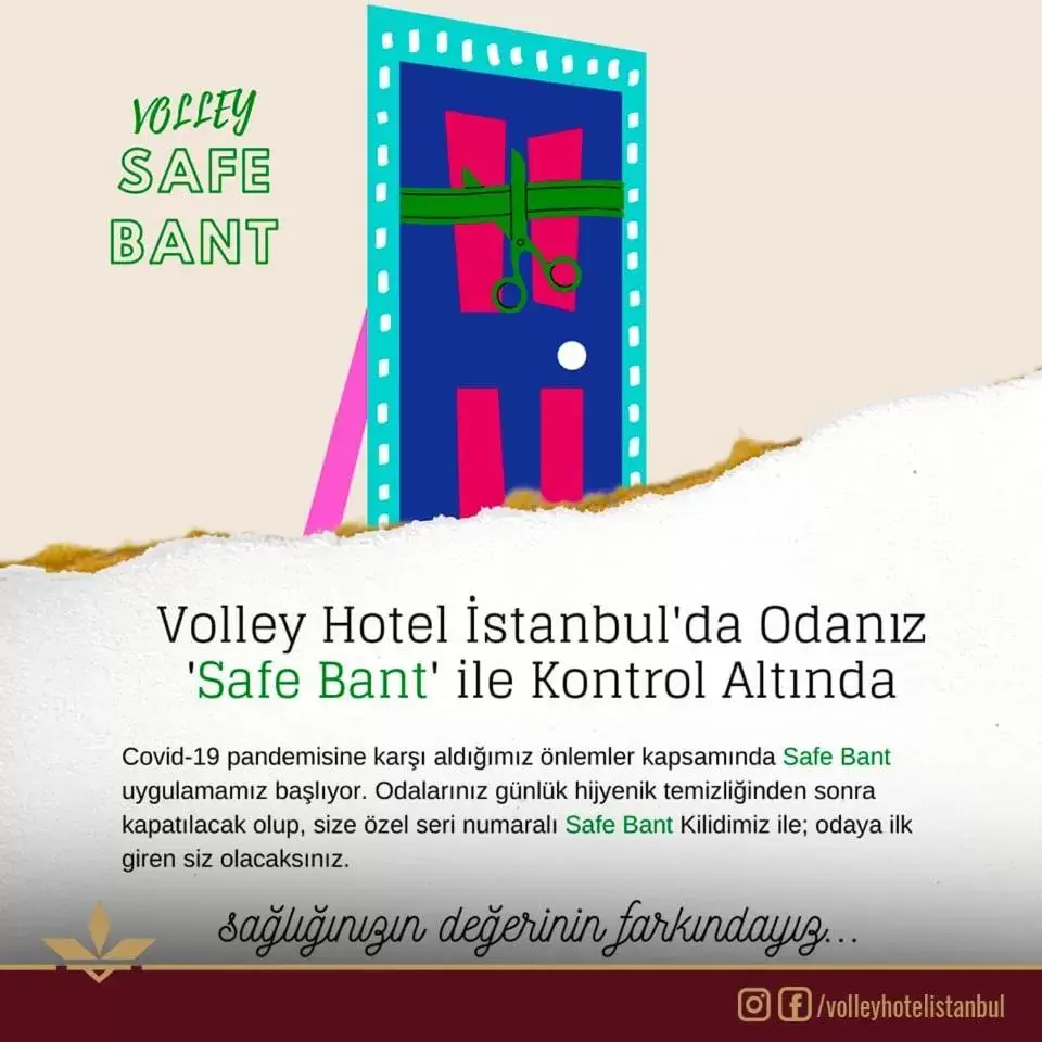 Logo/Certificate/Sign in Volley Hotel Istanbul