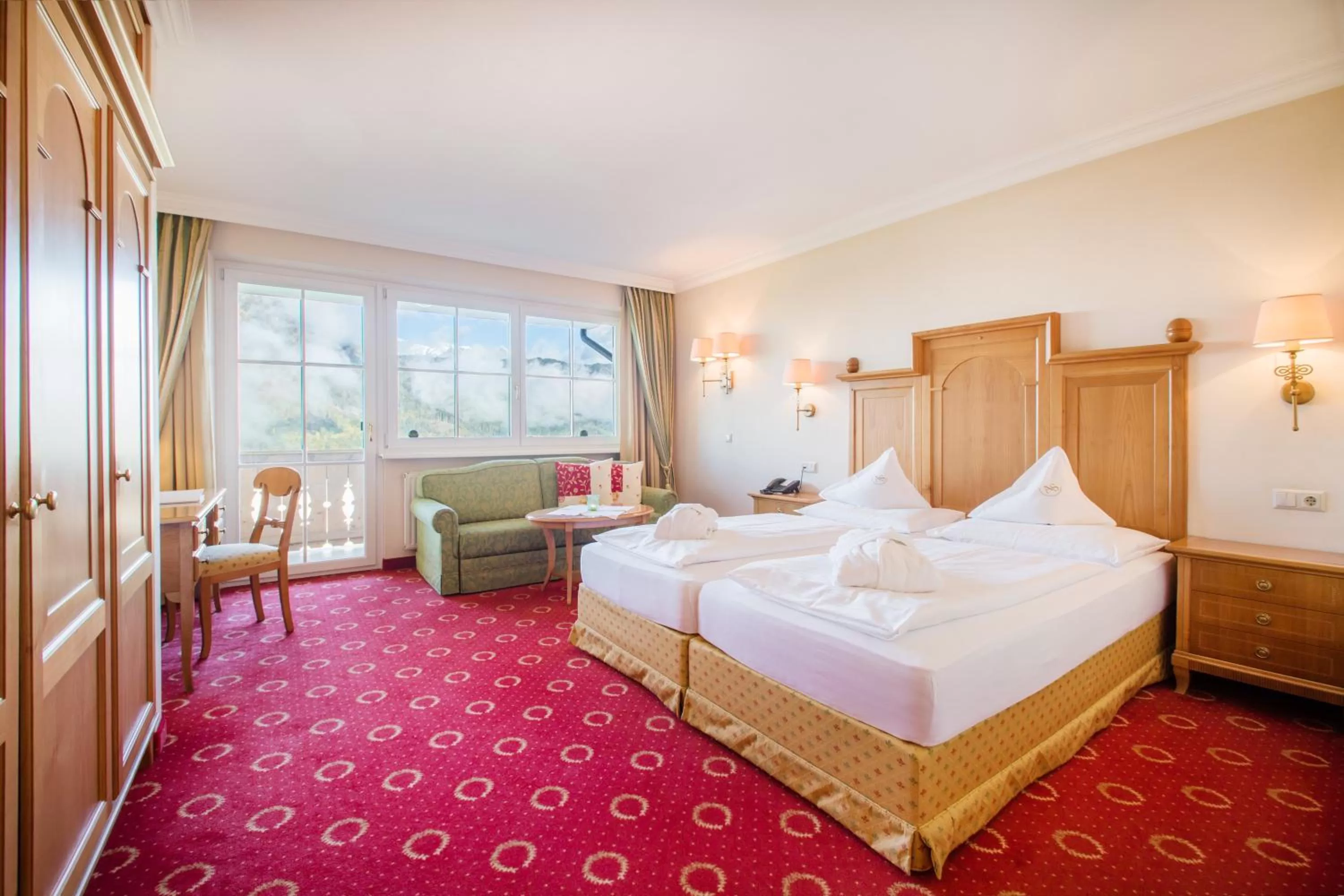 Photo of the whole room, Bed in Hotel AlpenSchlössl