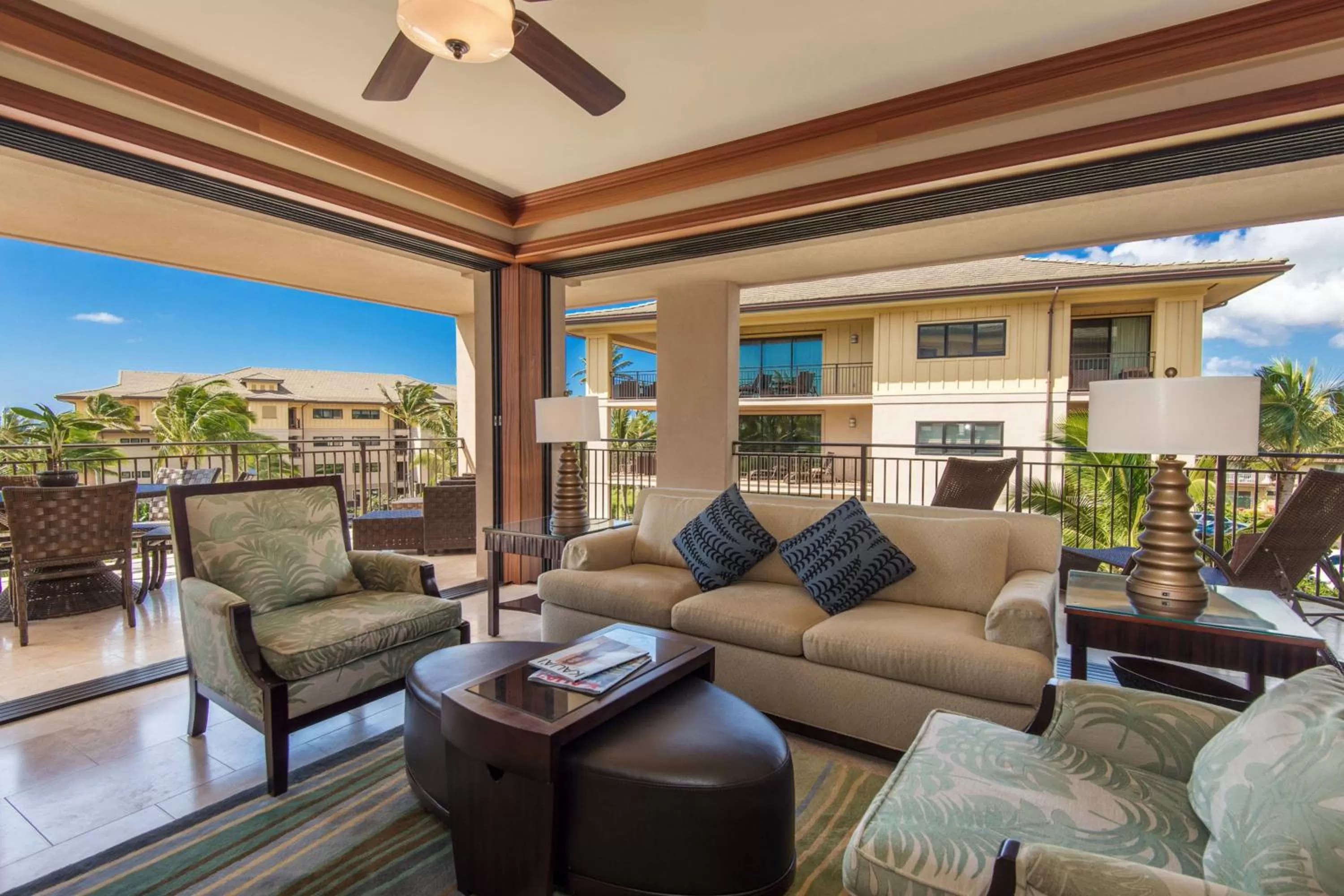 Living room in Koloa Landing Resort at Po'ipu, Autograph Collection