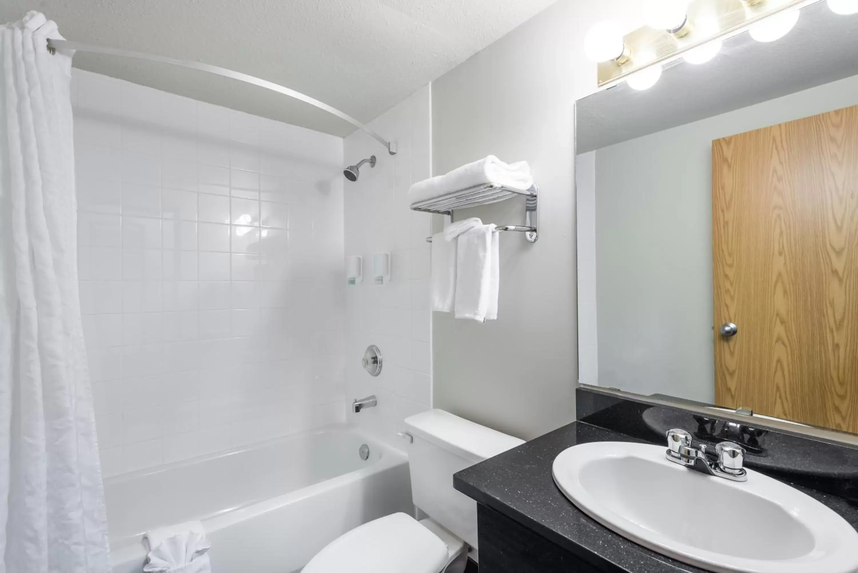 Shower, Bathroom in Super 8 by Wyndham Grande Prairie