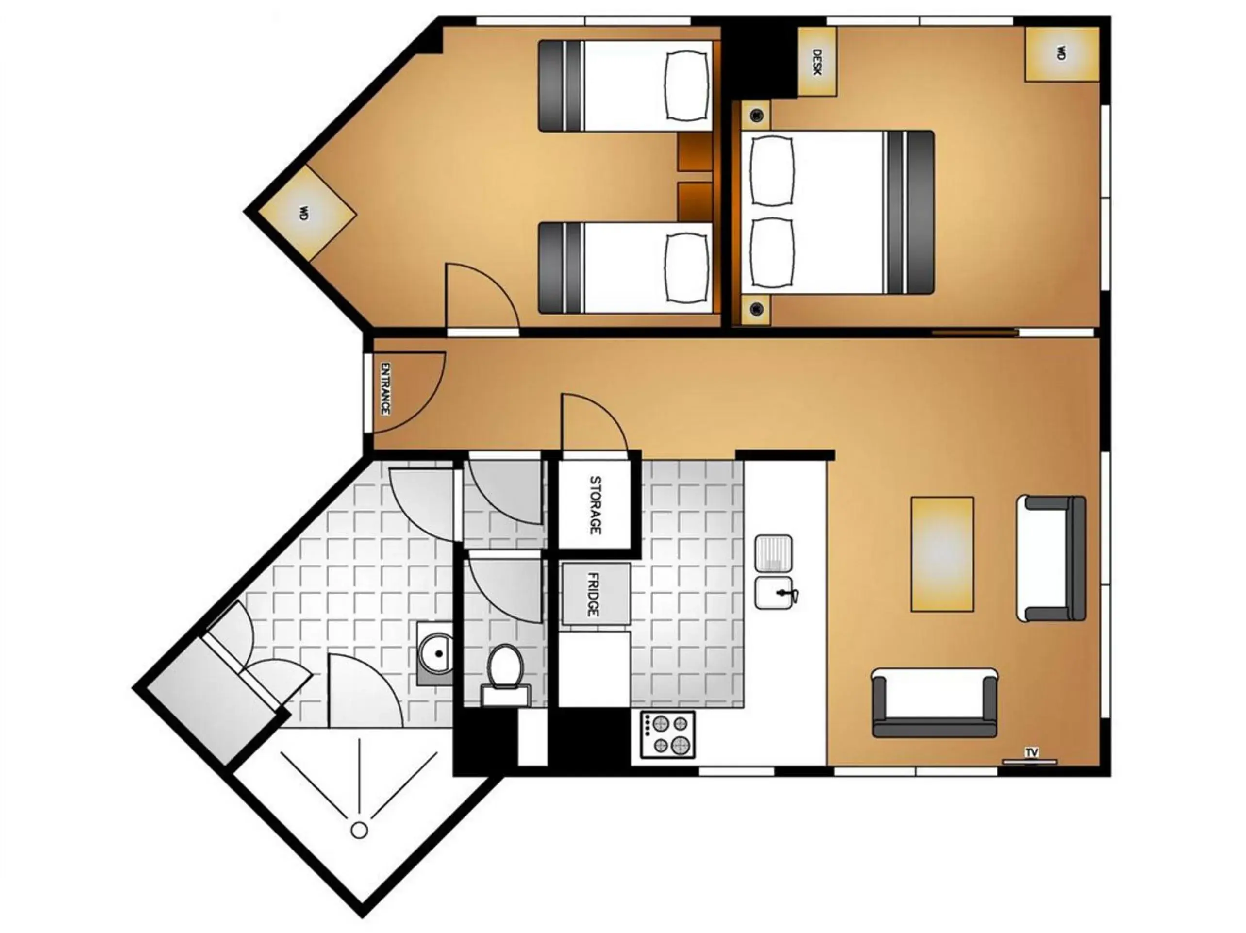 Floor Plan in Ascotia Off Queen