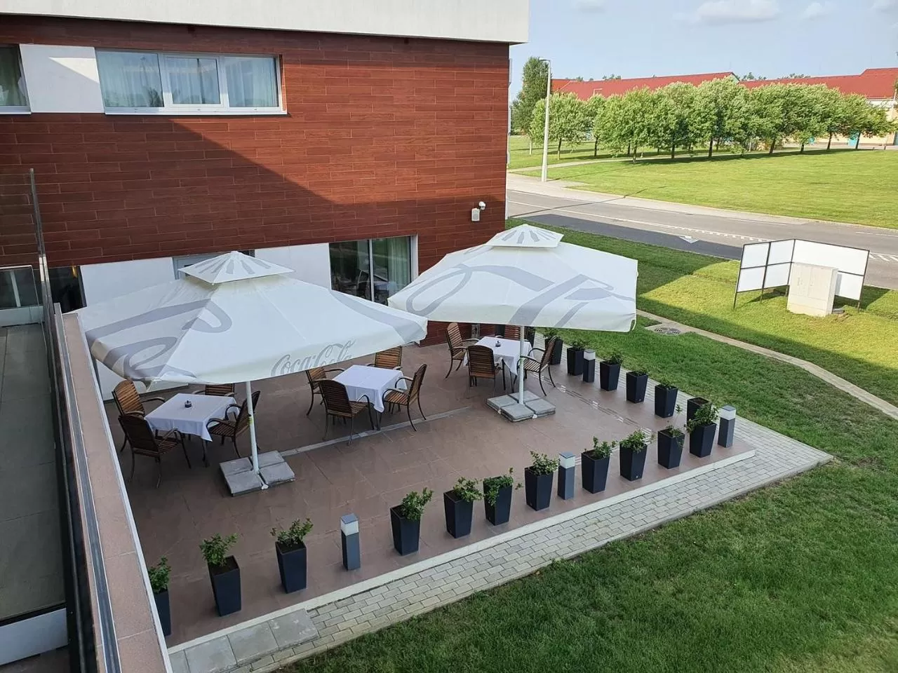 Balcony/Terrace in Outlet Hotel Polgár