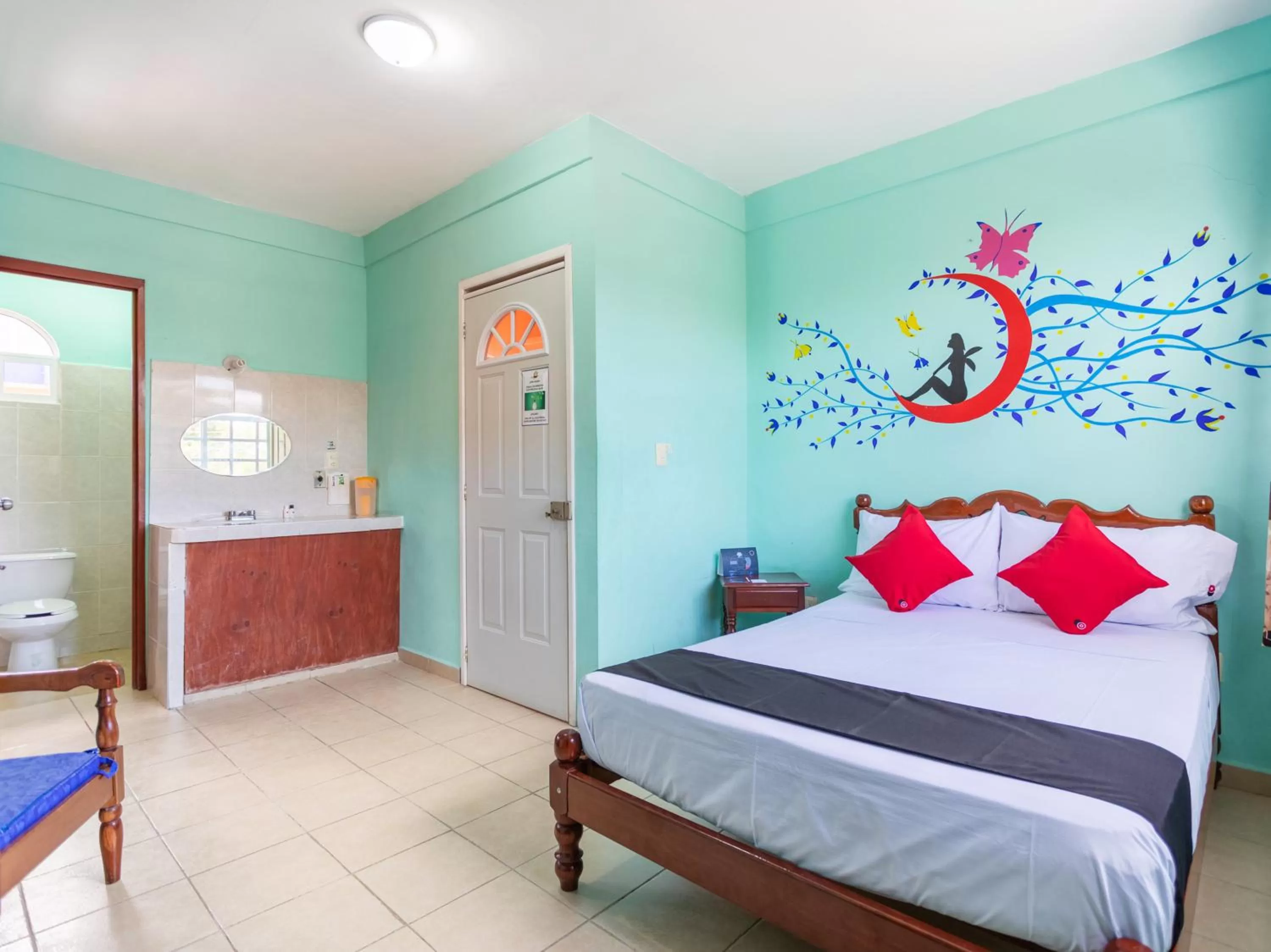 Bedroom, Bed in Hotel Hacienda Bacalar