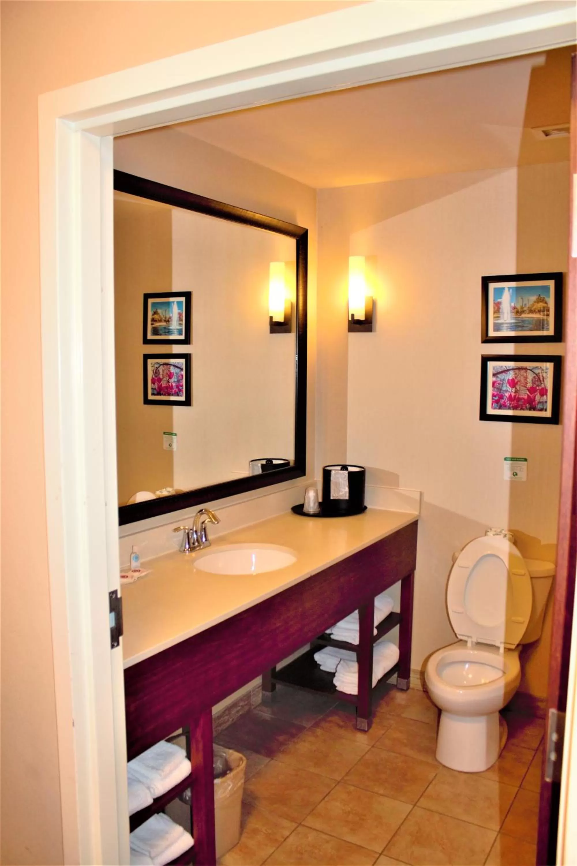 Bathroom in Comfort Suites Huntersville near Lake Norman
