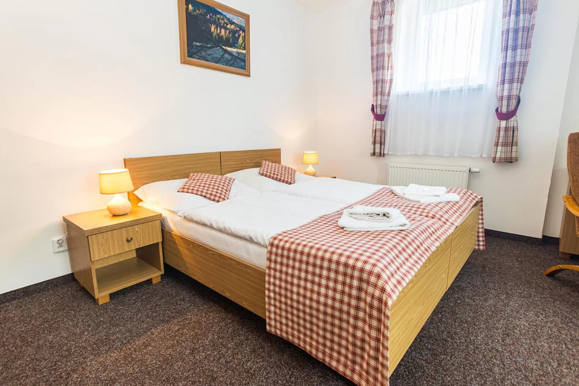 Bed in Hotel Seifert