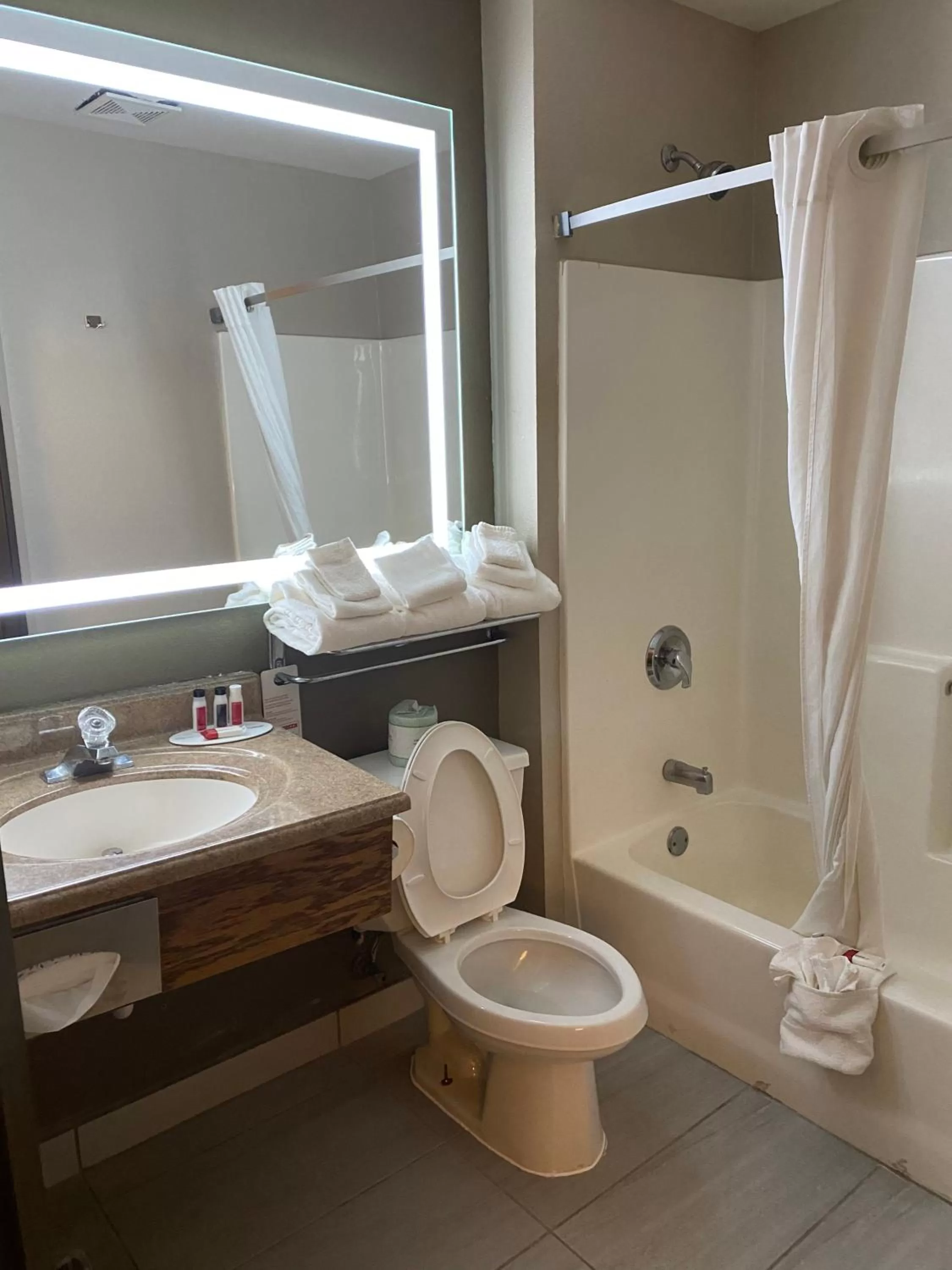 Shower in Super 8 by Wyndham Lynchburg VA