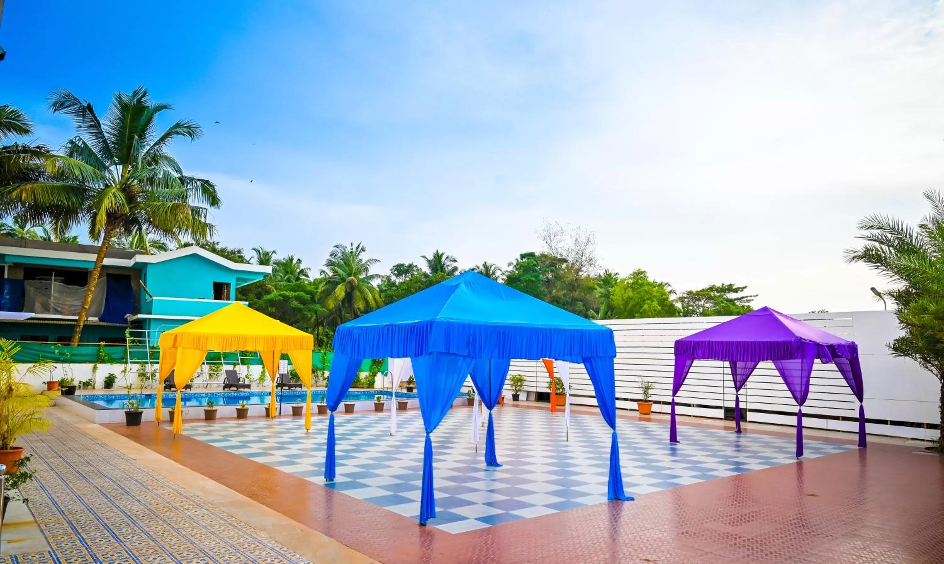 Pool view in Hotel Laxmi Empire