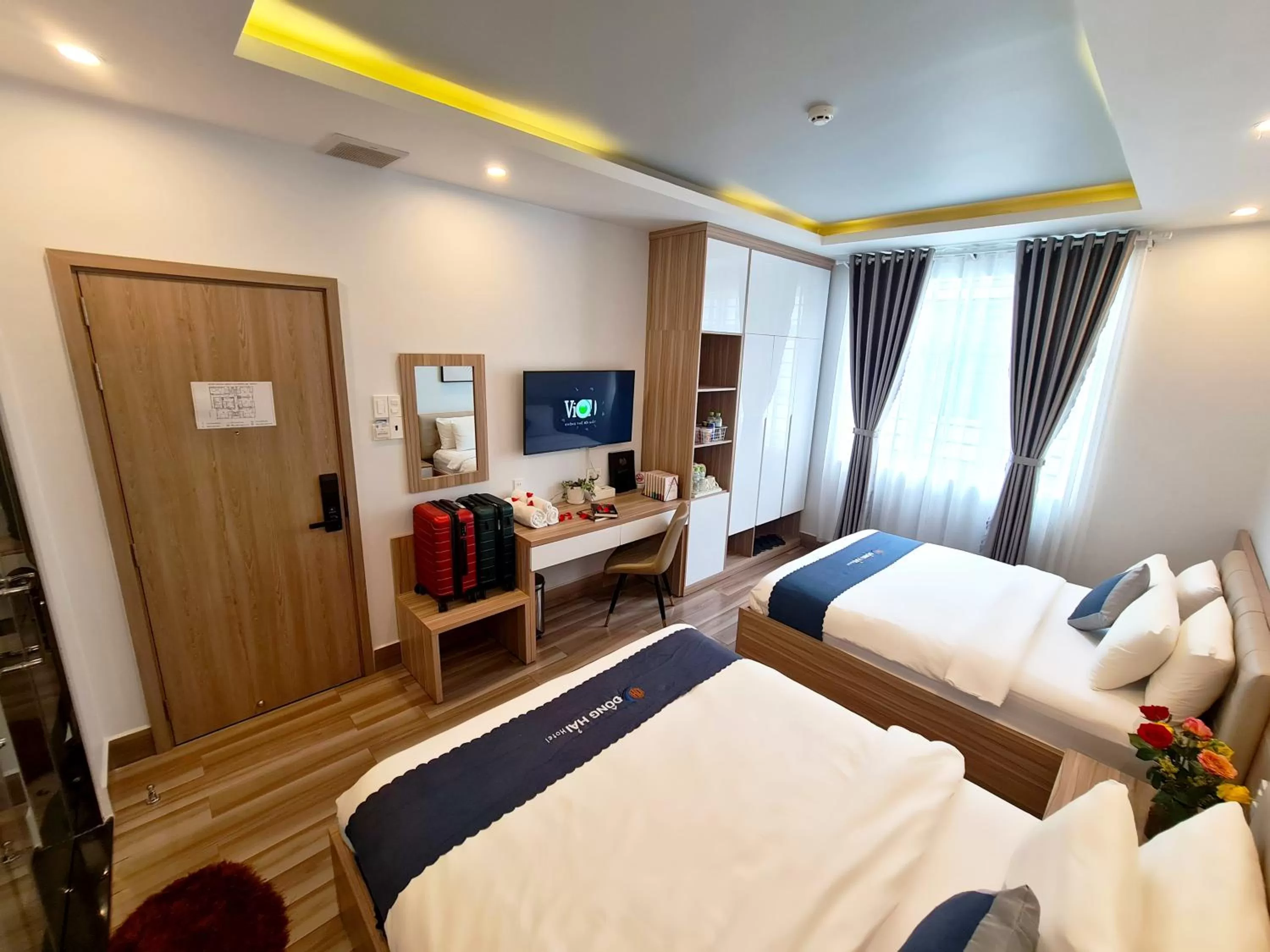 Photo of the whole room, Bed in Dong Hai Hotel _ Rach Gia