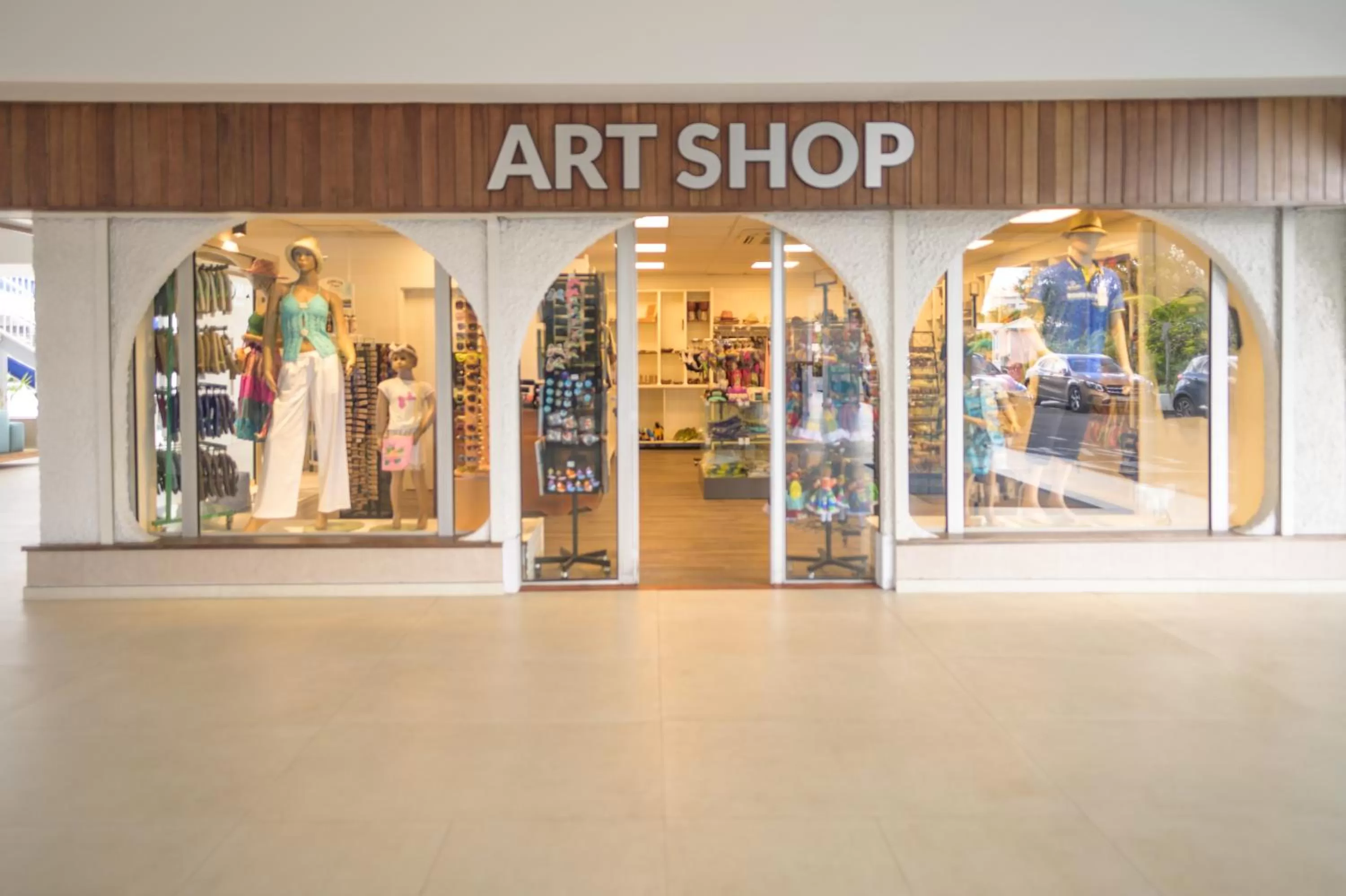 Shopping Area in Hotel Arawak Beach Resort