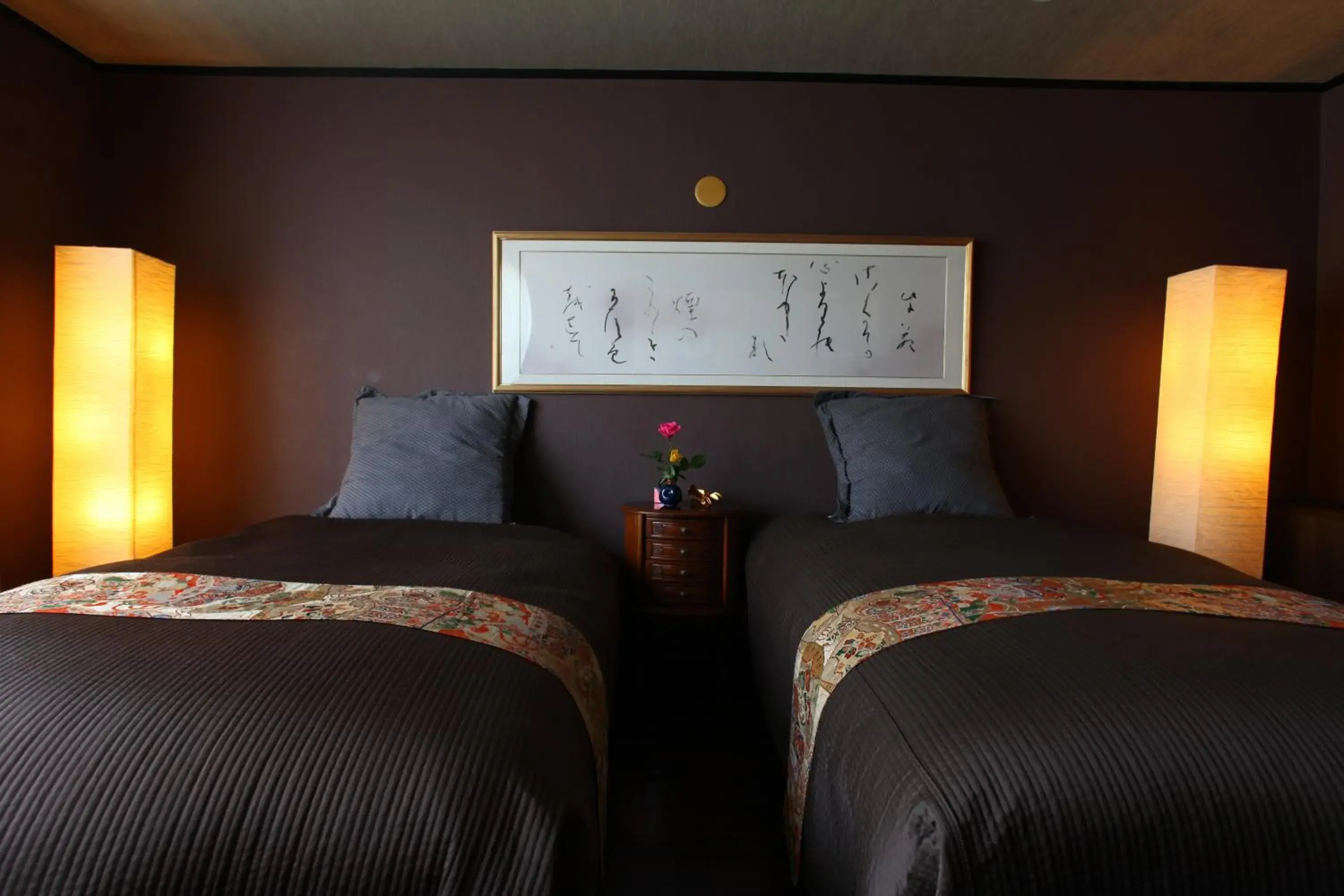 Bed in Ryokan Biyunoyado Bed in Ryokan Biyunoyado