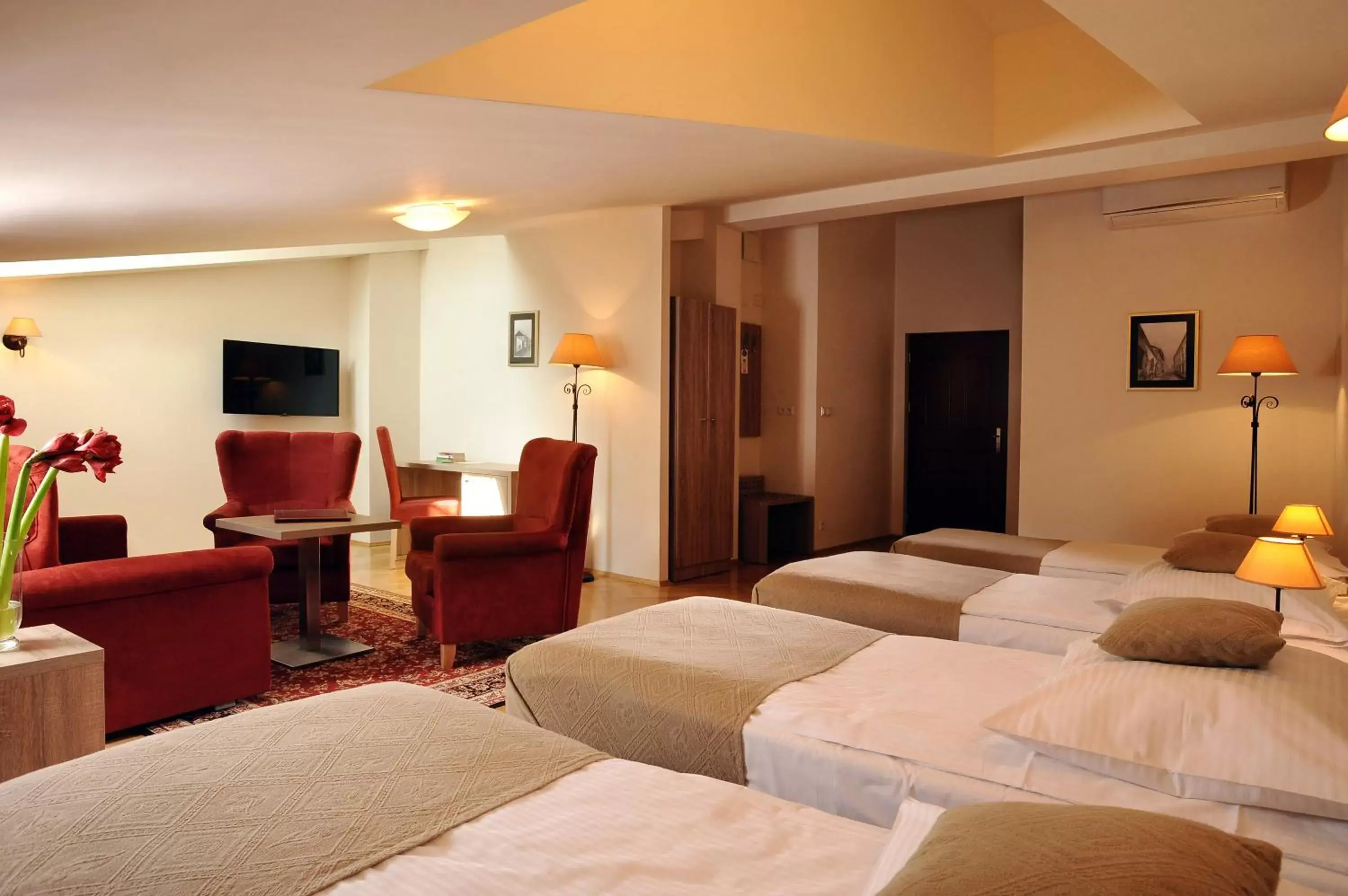 Bed in Hotel Santi