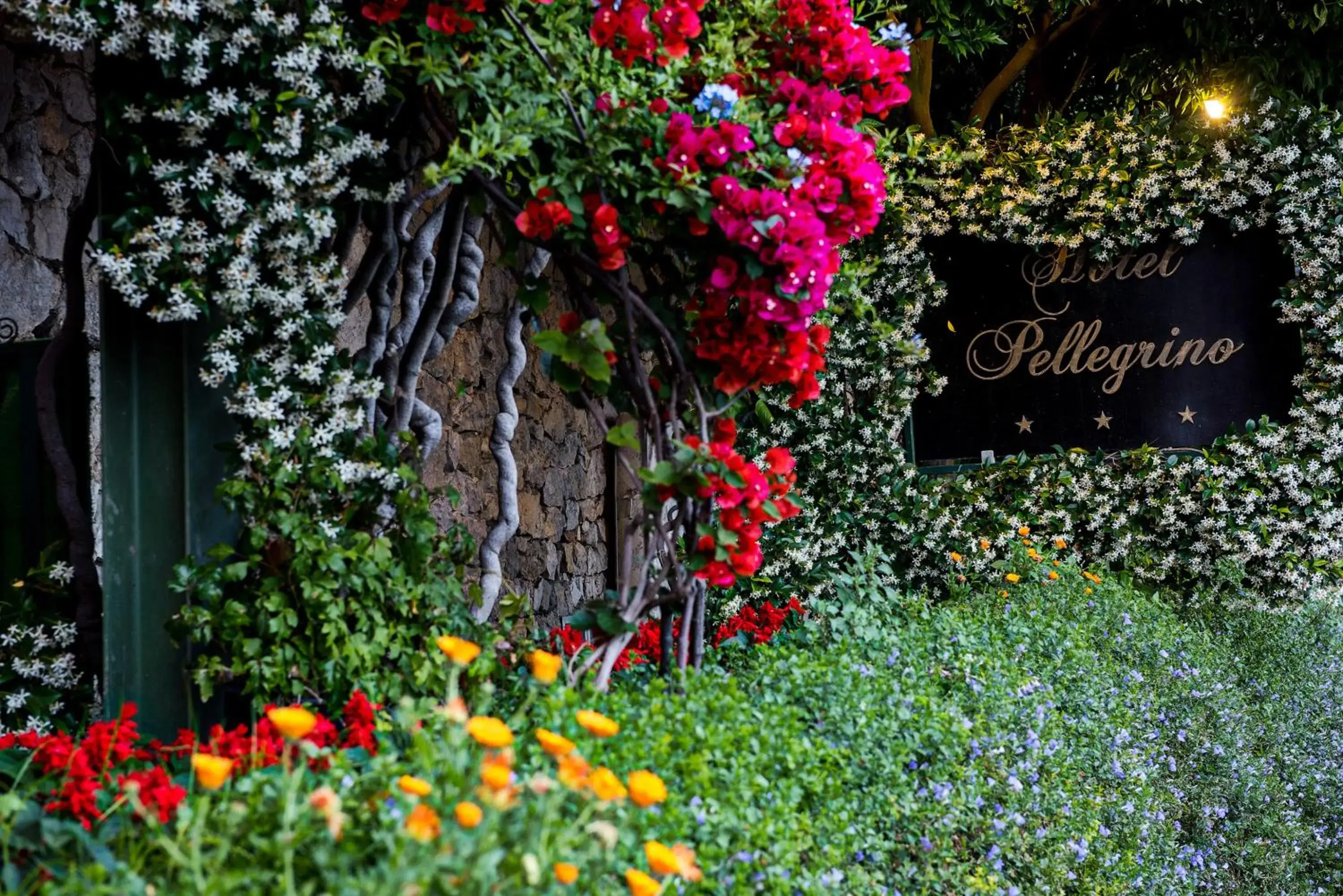 Spring, Garden in Hotel Pellegrino