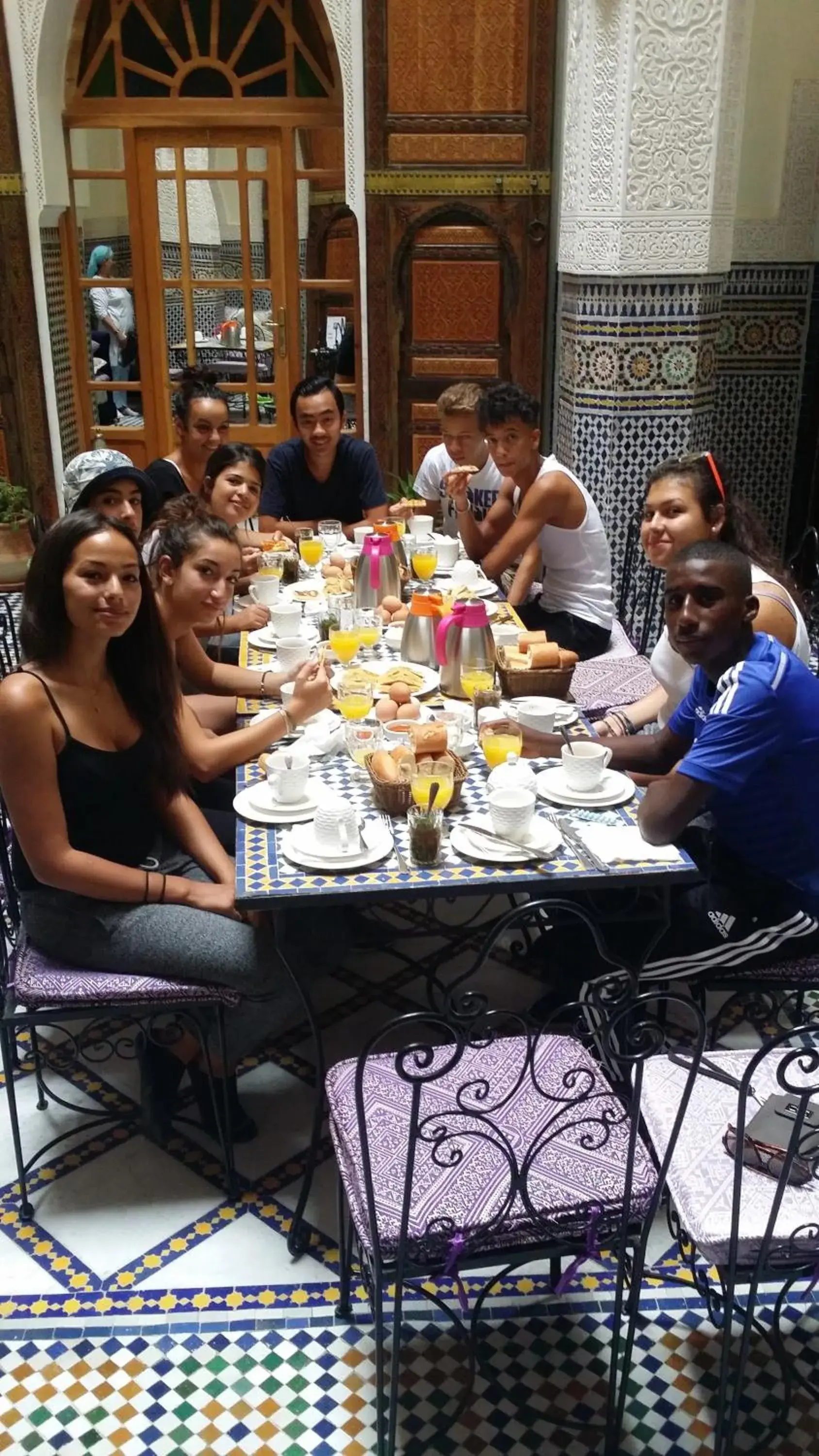 Dining area in Riad Taryana