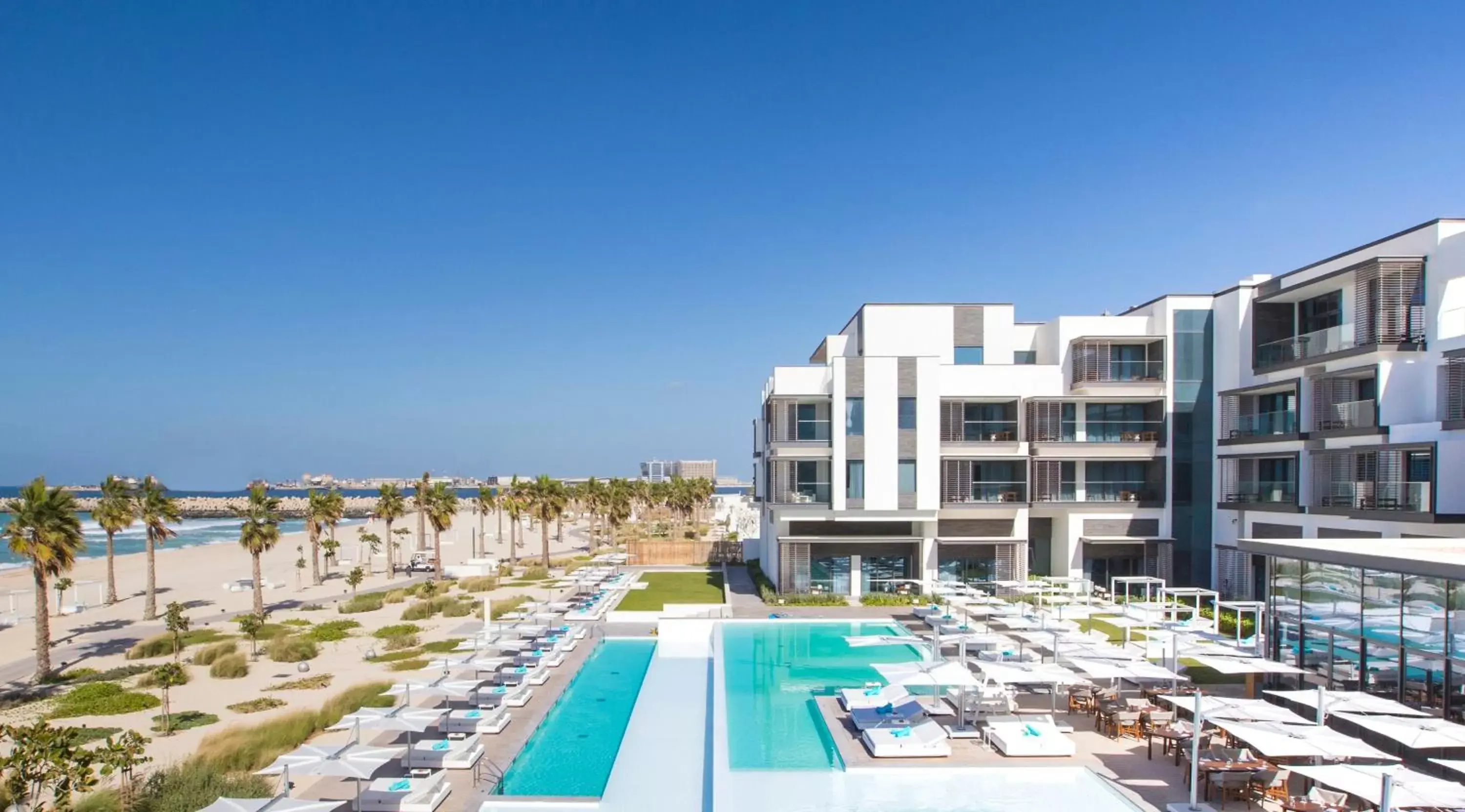 Property building in Nikki Beach Resort & Spa Dubai