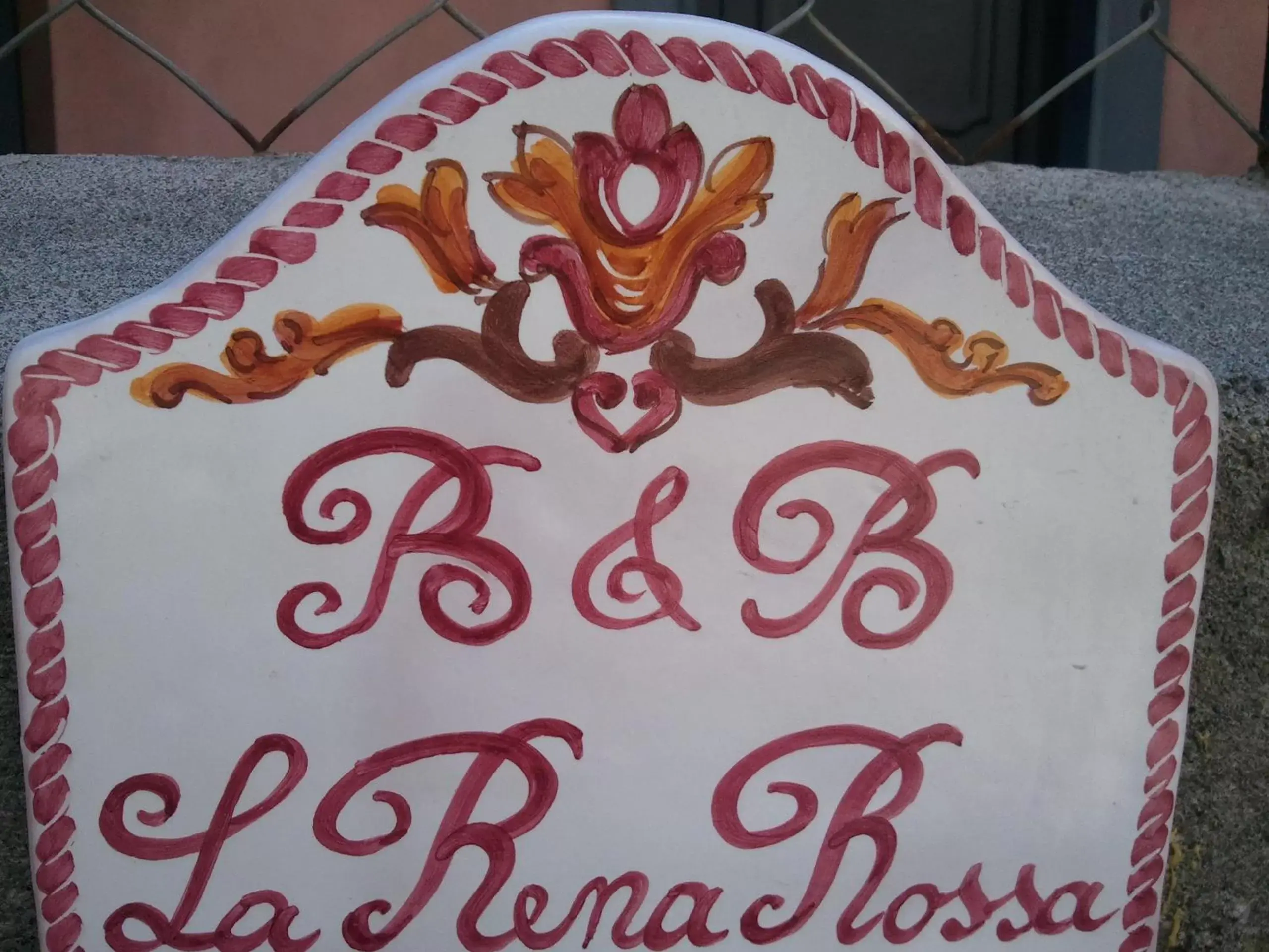 Logo/Certificate/Sign in B&B La Rena Rossa