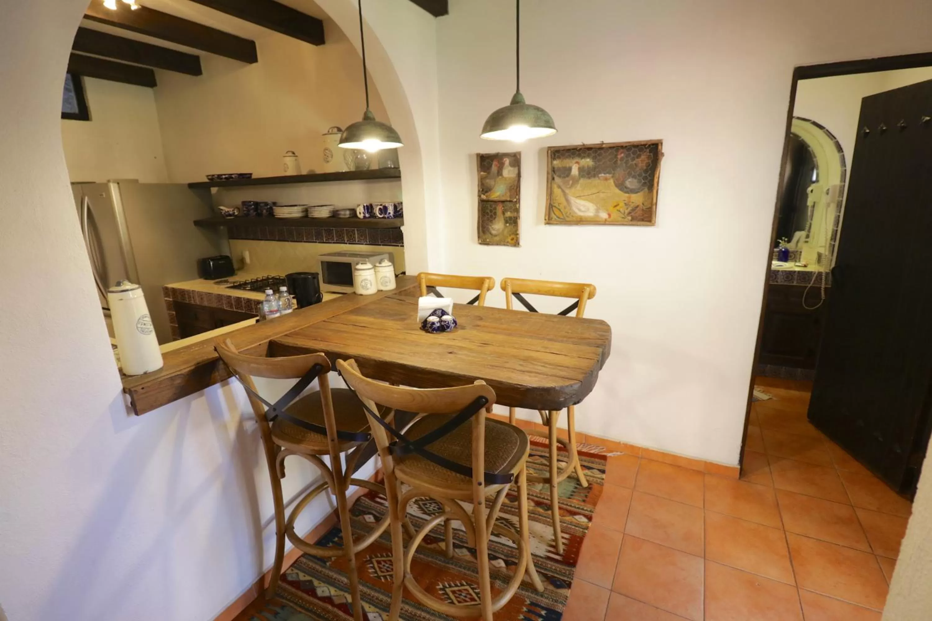 Dining area in Casa Mia Suites