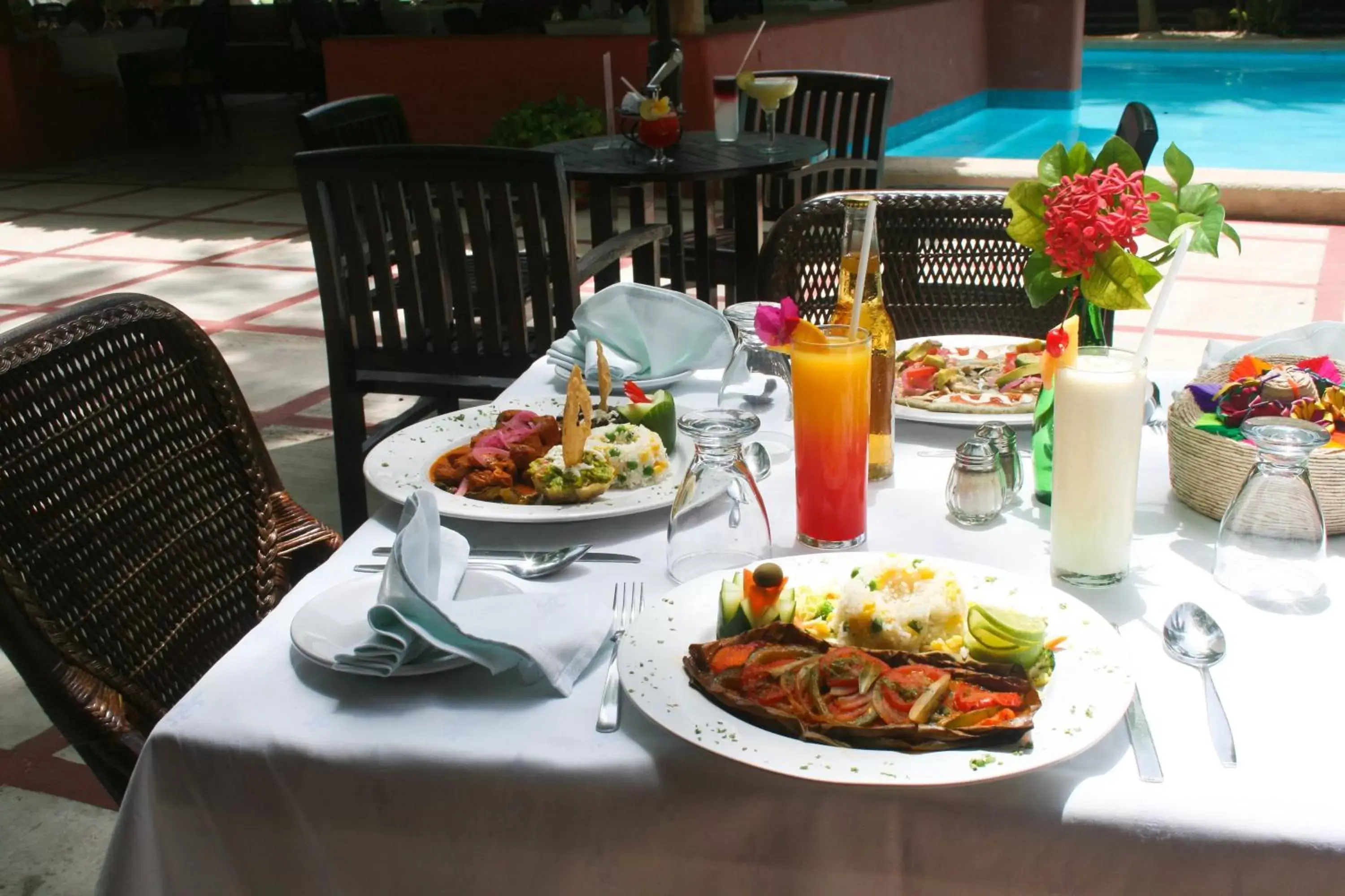 Food close-up, Lunch and Dinner in Villas Arqueologicas Chichen Itza