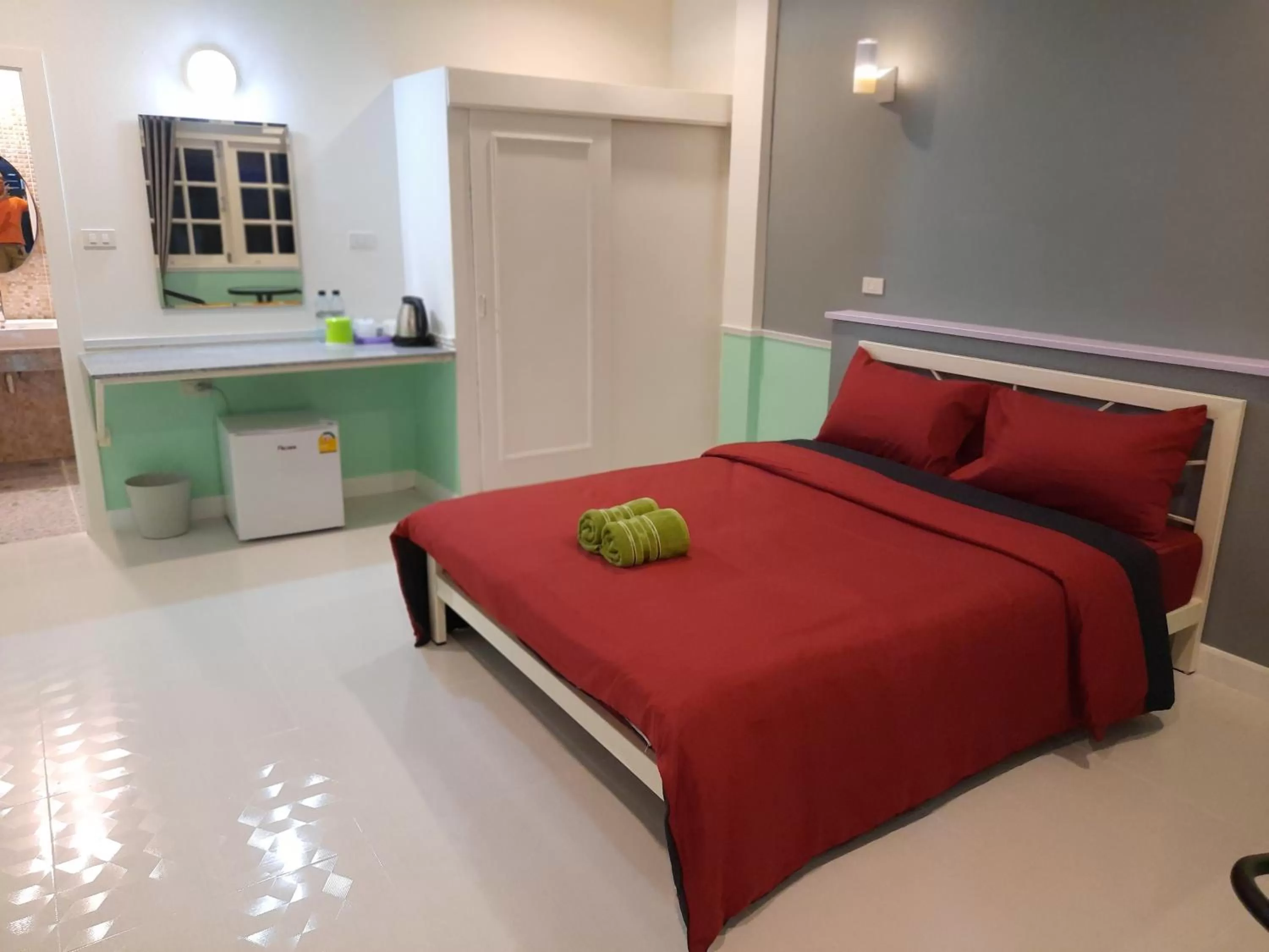 Bed in Fancy Carp Resort Hua-Hin