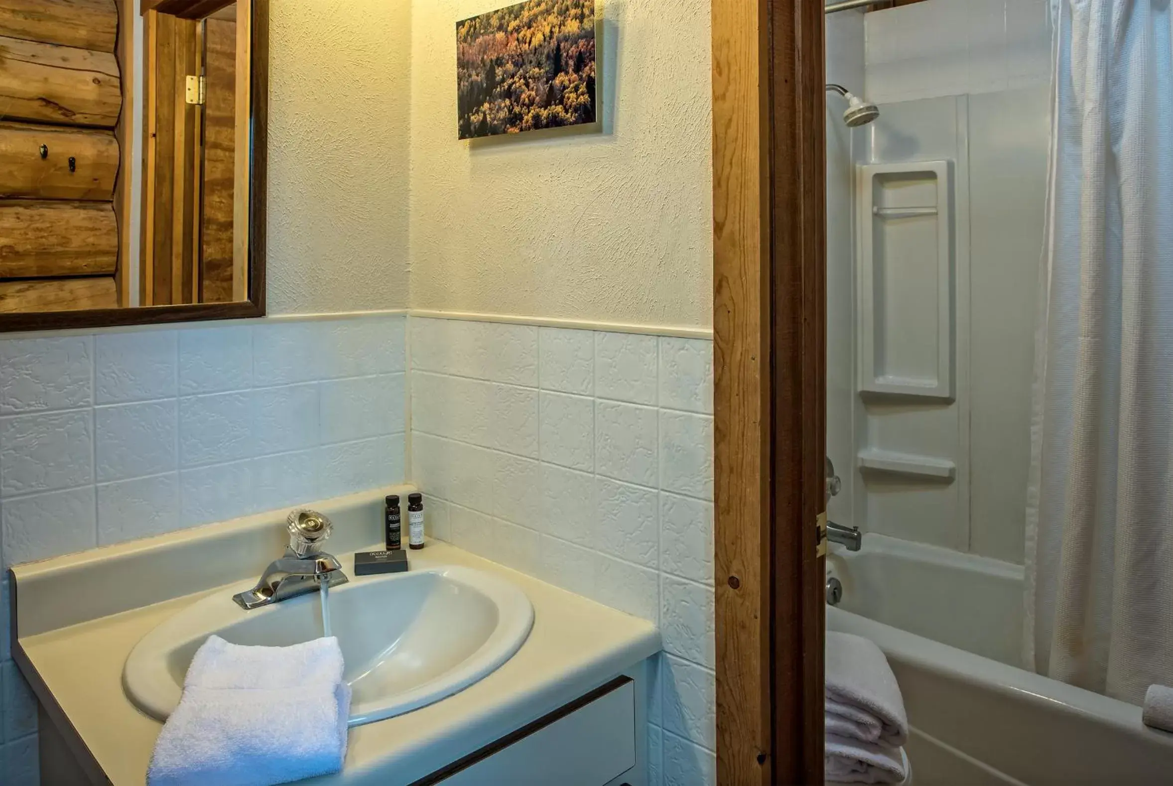 Bathroom in Triangle C Cabins