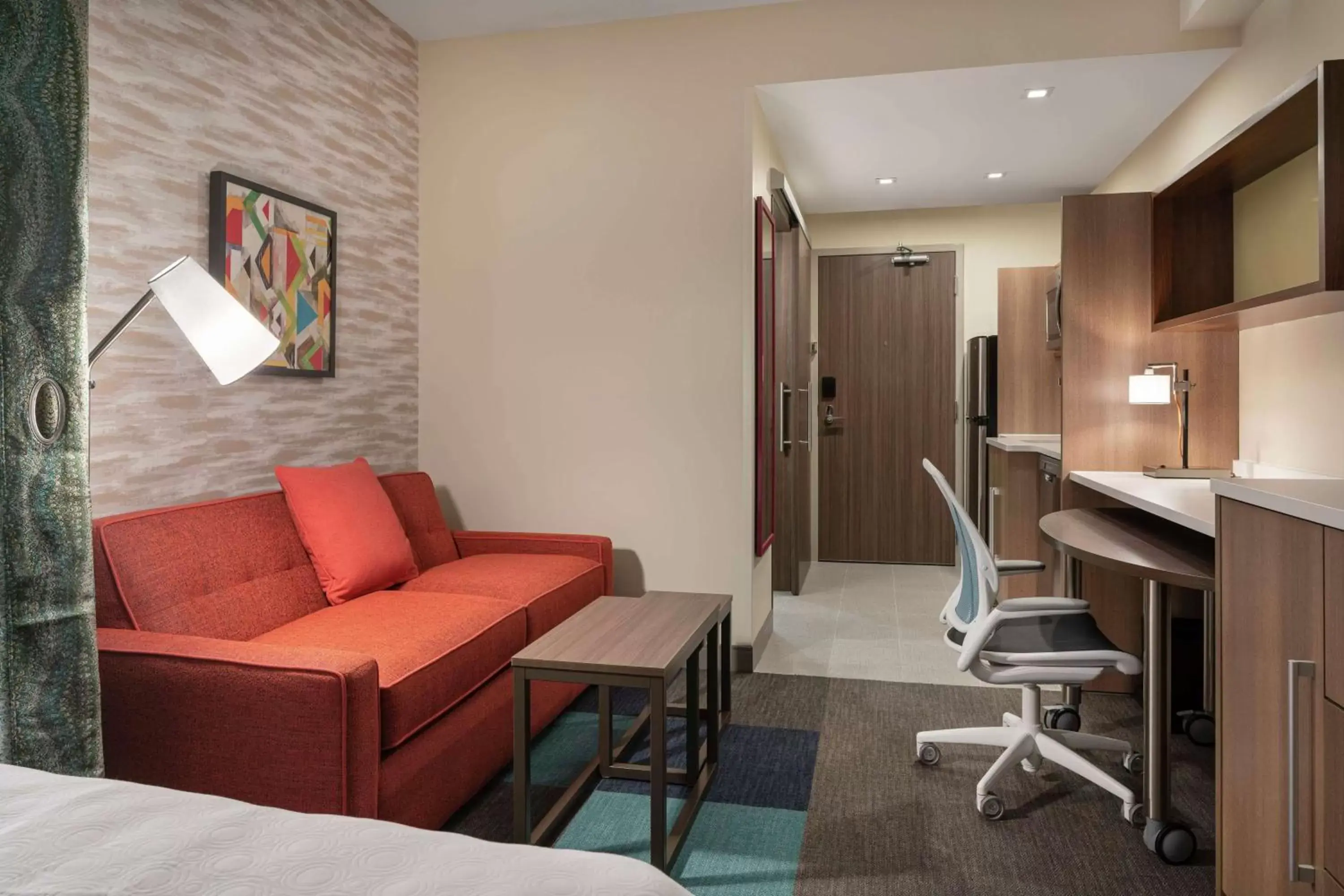 Bedroom, Seating Area in Home2 Suites By Hilton Denver Downtown Convention Center