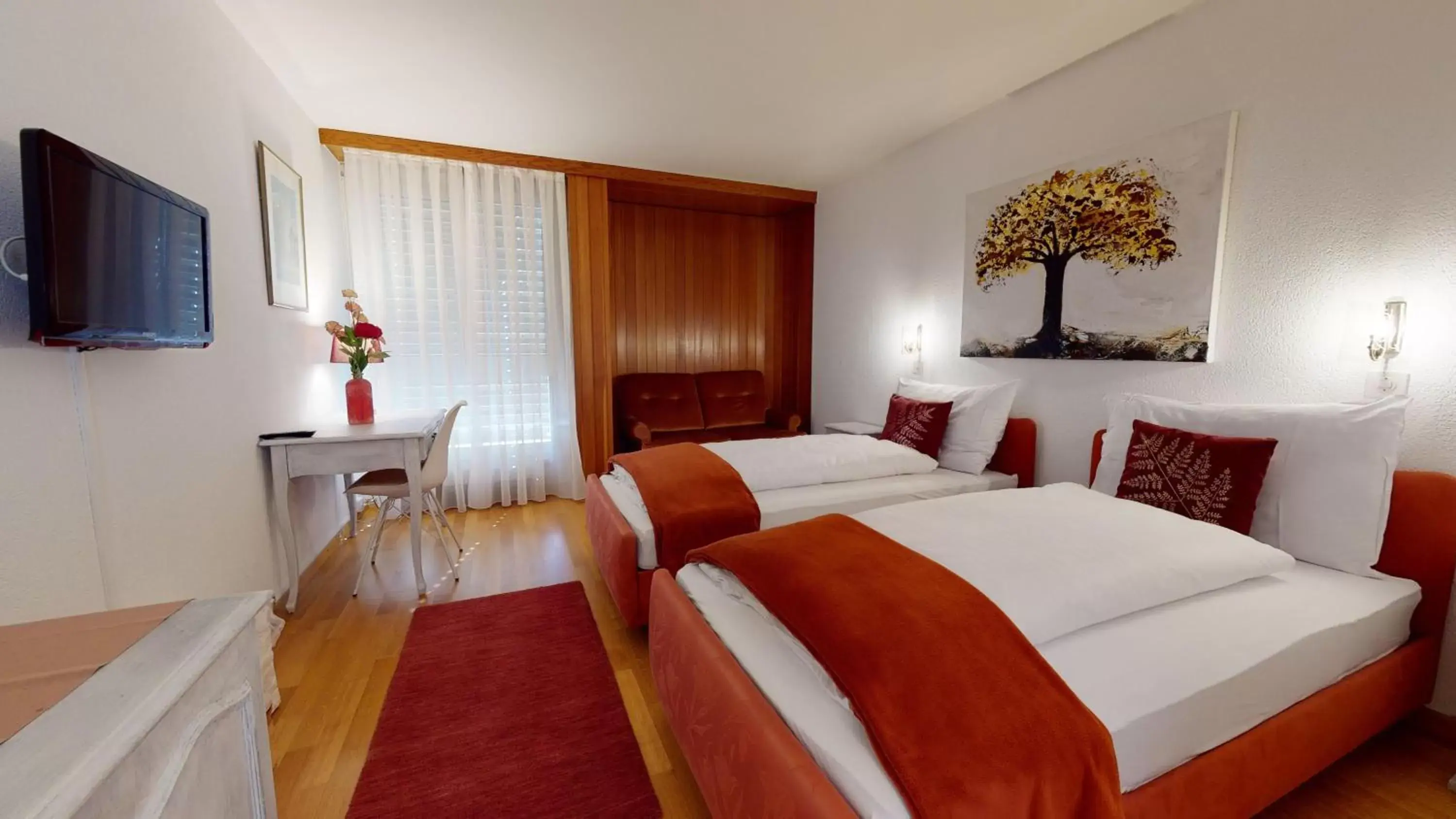 Photo of the whole room, Bed in Hôtel du Grand-Pré
